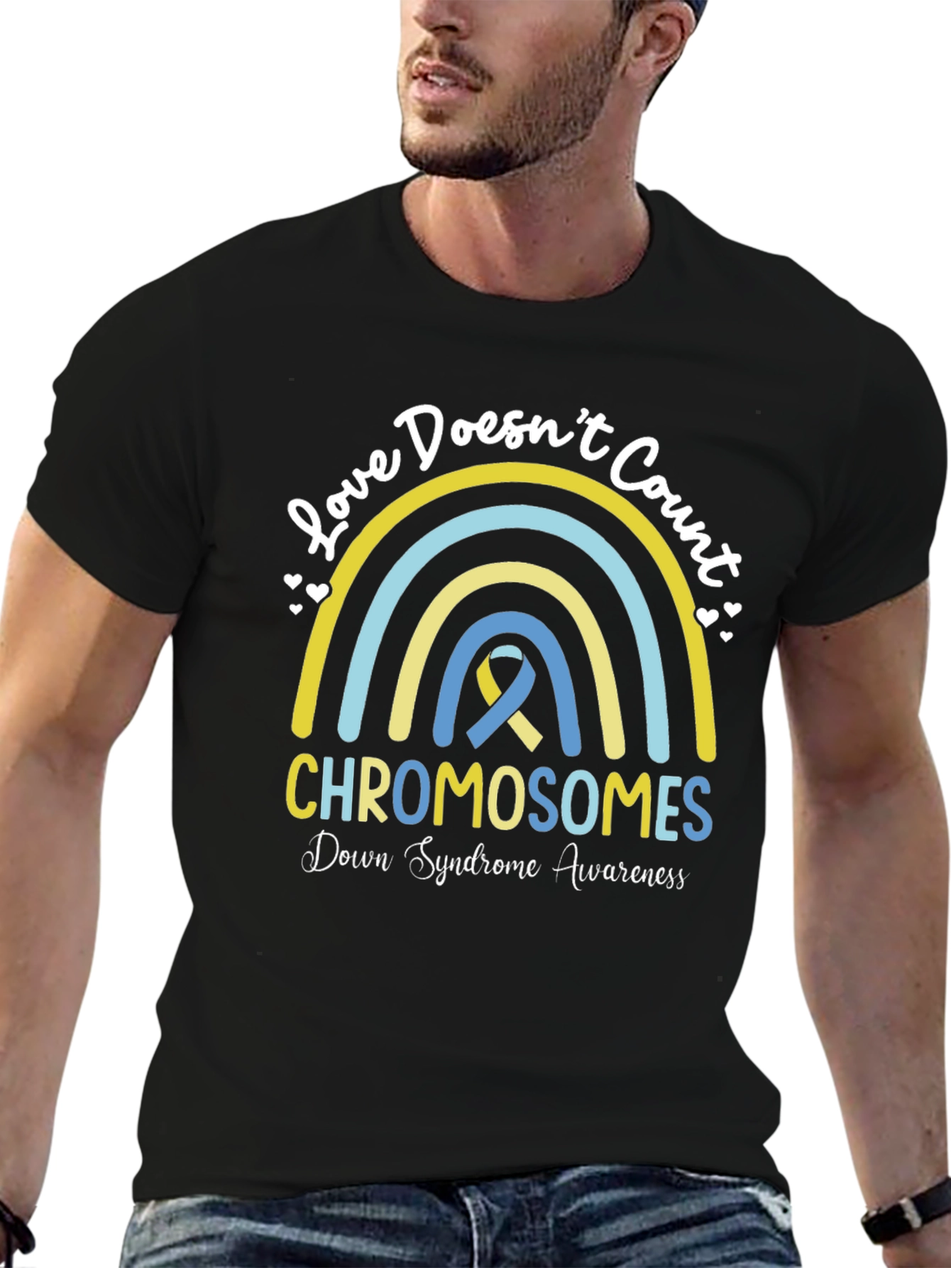 Love Doesnt Count Chromosomes Down Syndrome Awareness T-Shirt