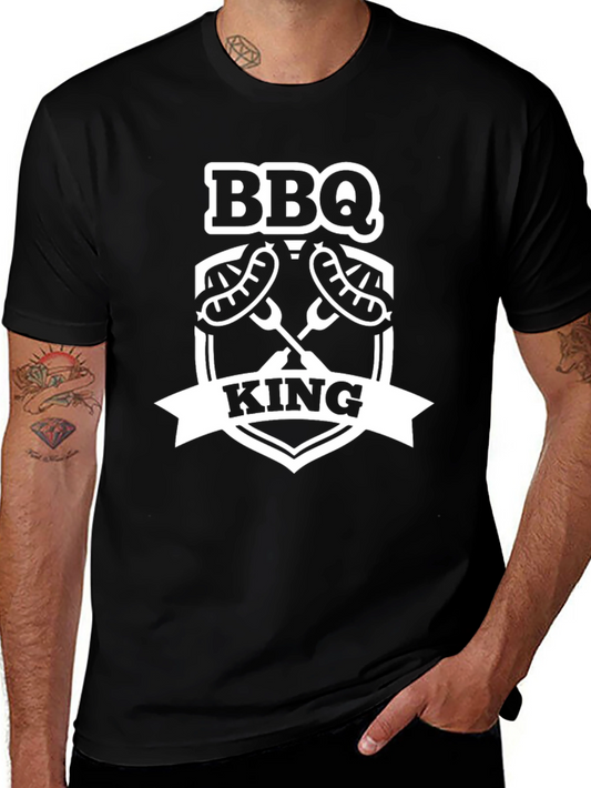 BBQ King T-Shirt - Black Graphic Tee