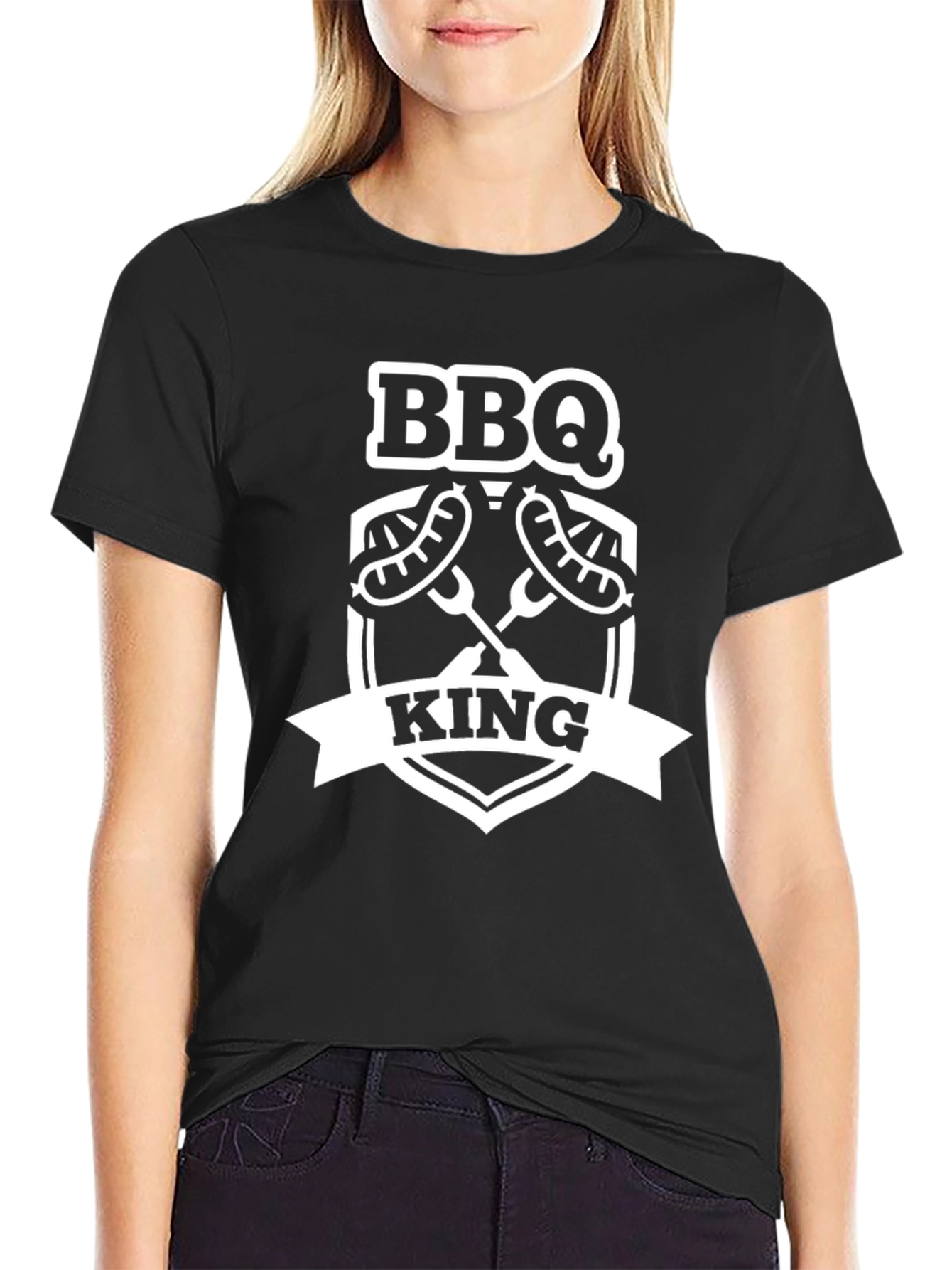 BBQ King T-Shirt - Black Graphic Tee