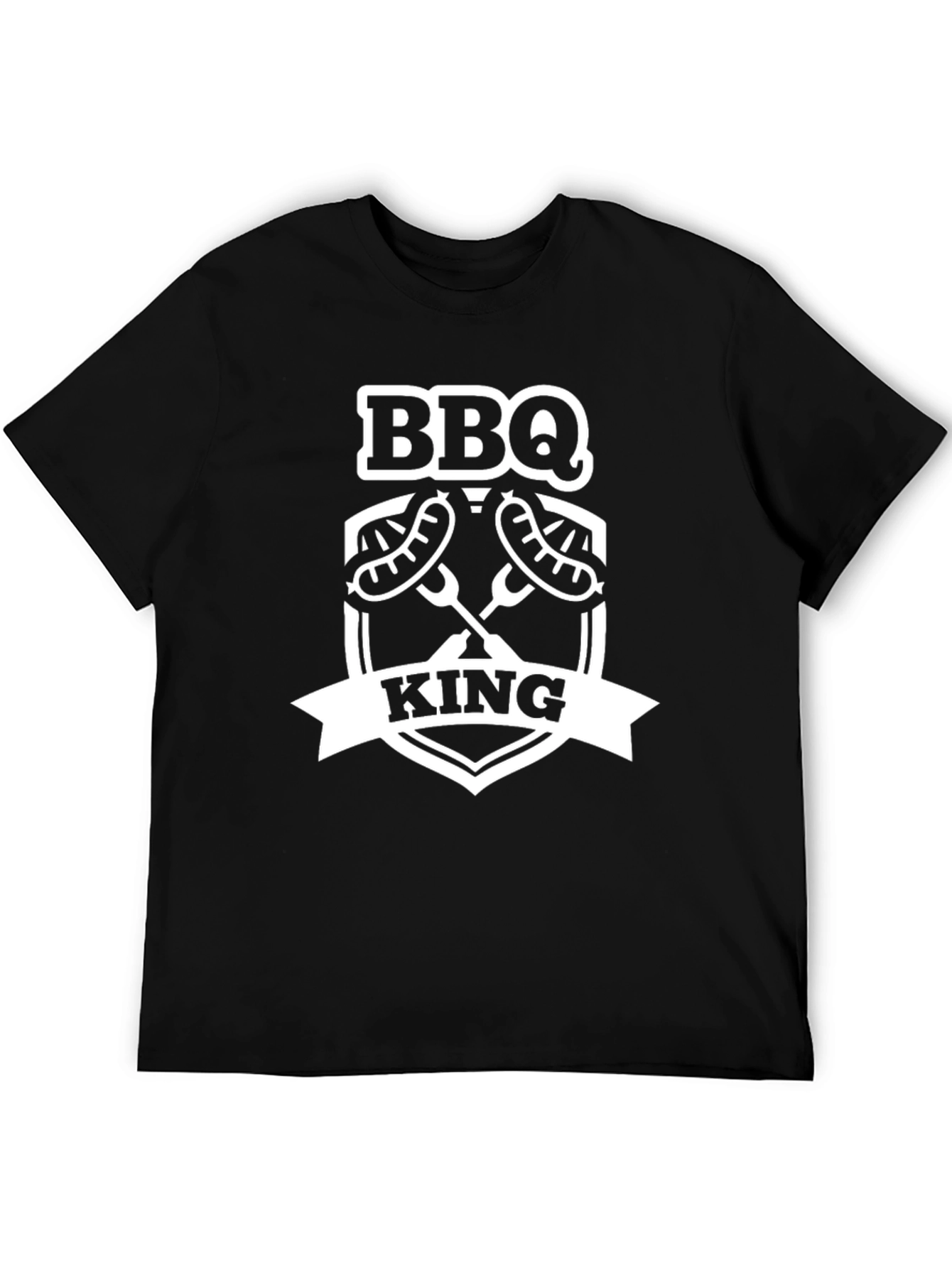 BBQ King T-Shirt - Black Graphic Tee