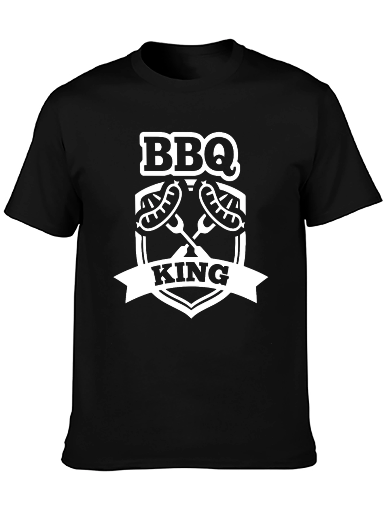 BBQ King T-Shirt - Black Graphic Tee