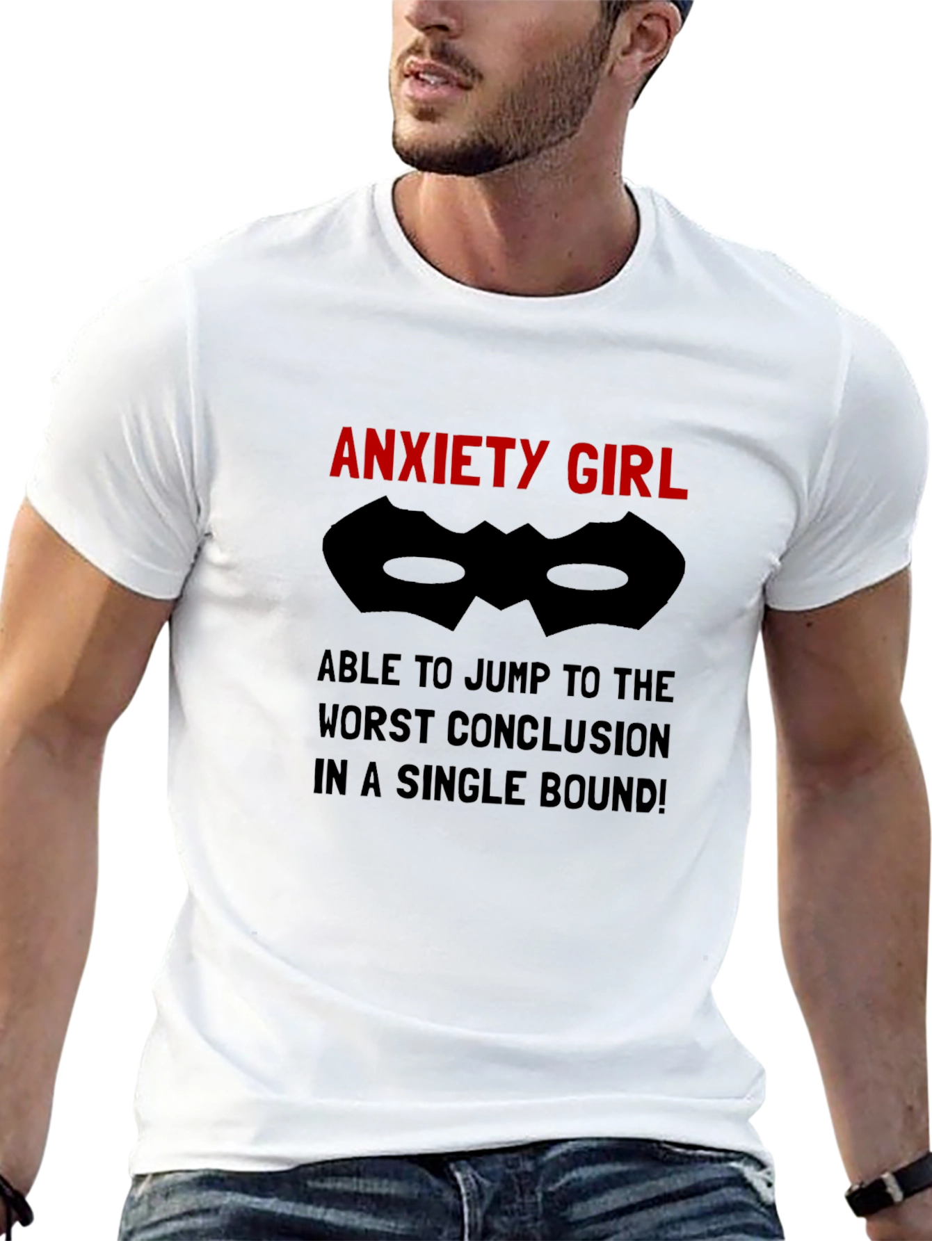 Anxiety Girl T-Shirt - Jump To Conclusions