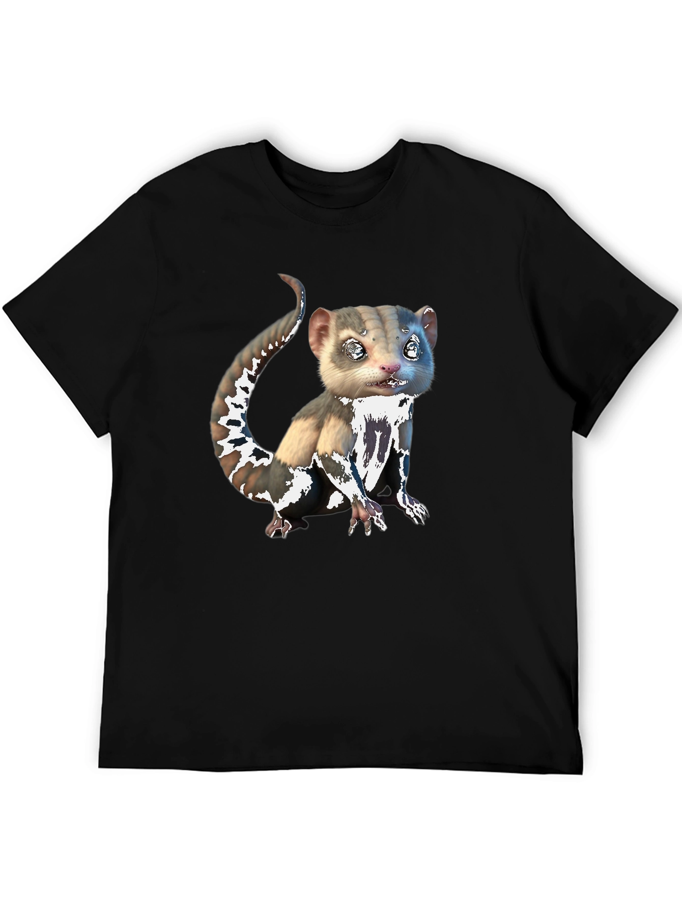 Cute Animal Graphic Tee - Unisex Black T-Shirt