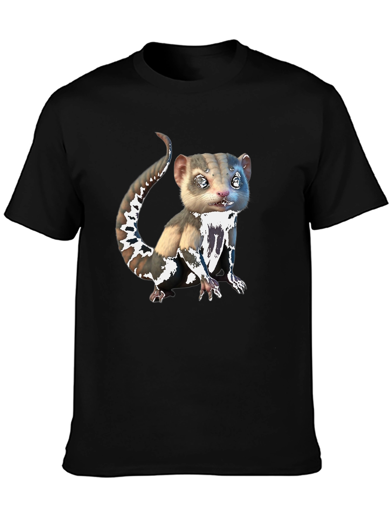 Cute Animal Graphic Tee - Unisex Black T-Shirt
