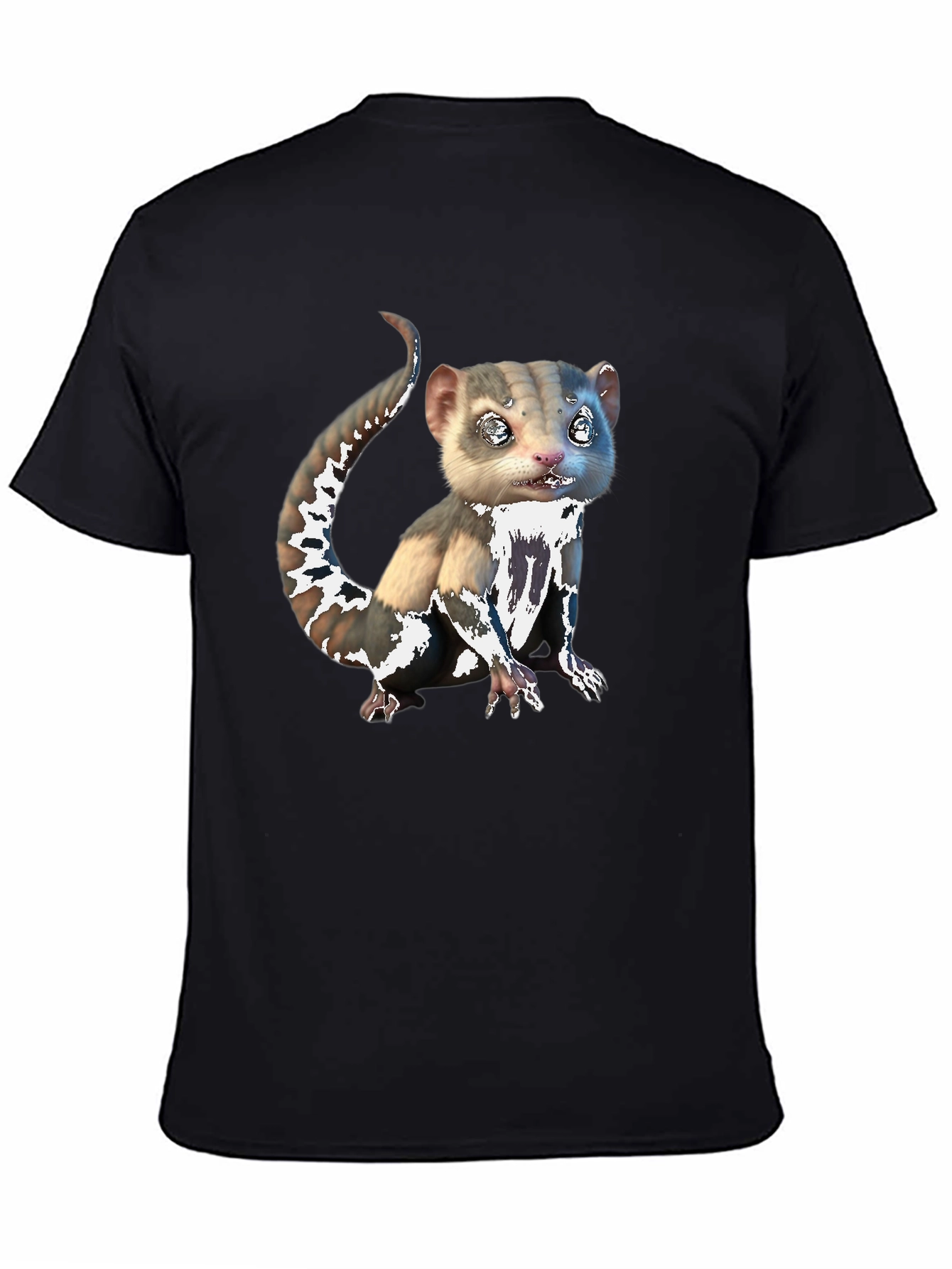 Cute Animal Graphic Tee - Unisex Black T-Shirt