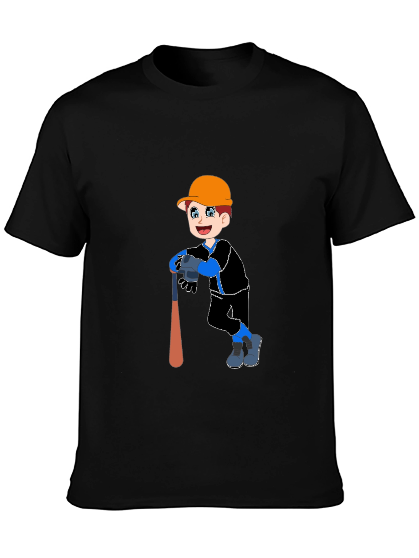 Boy Baseball Player Graphic T-Shirt