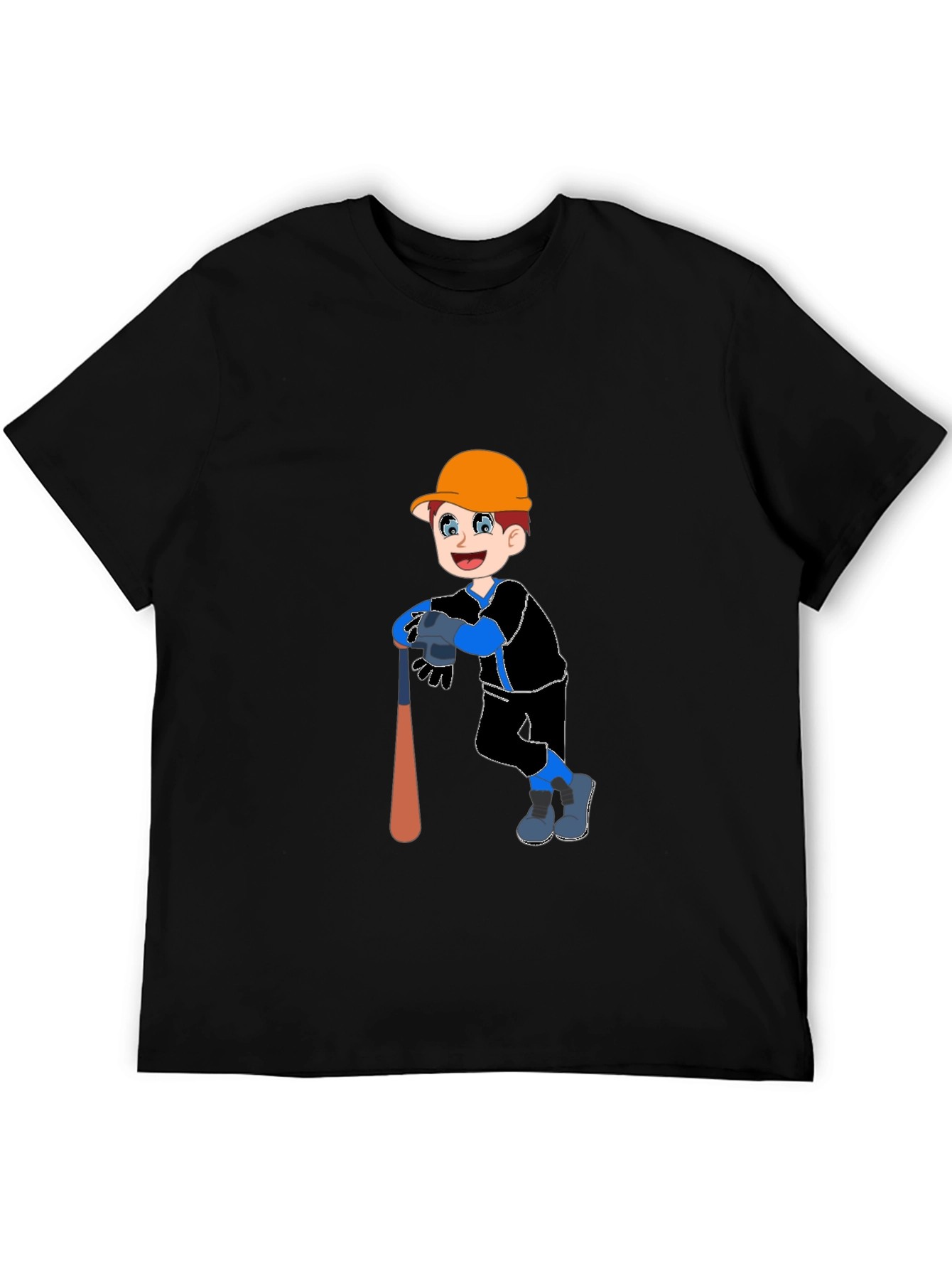 Boy Baseball Player Graphic T-Shirt