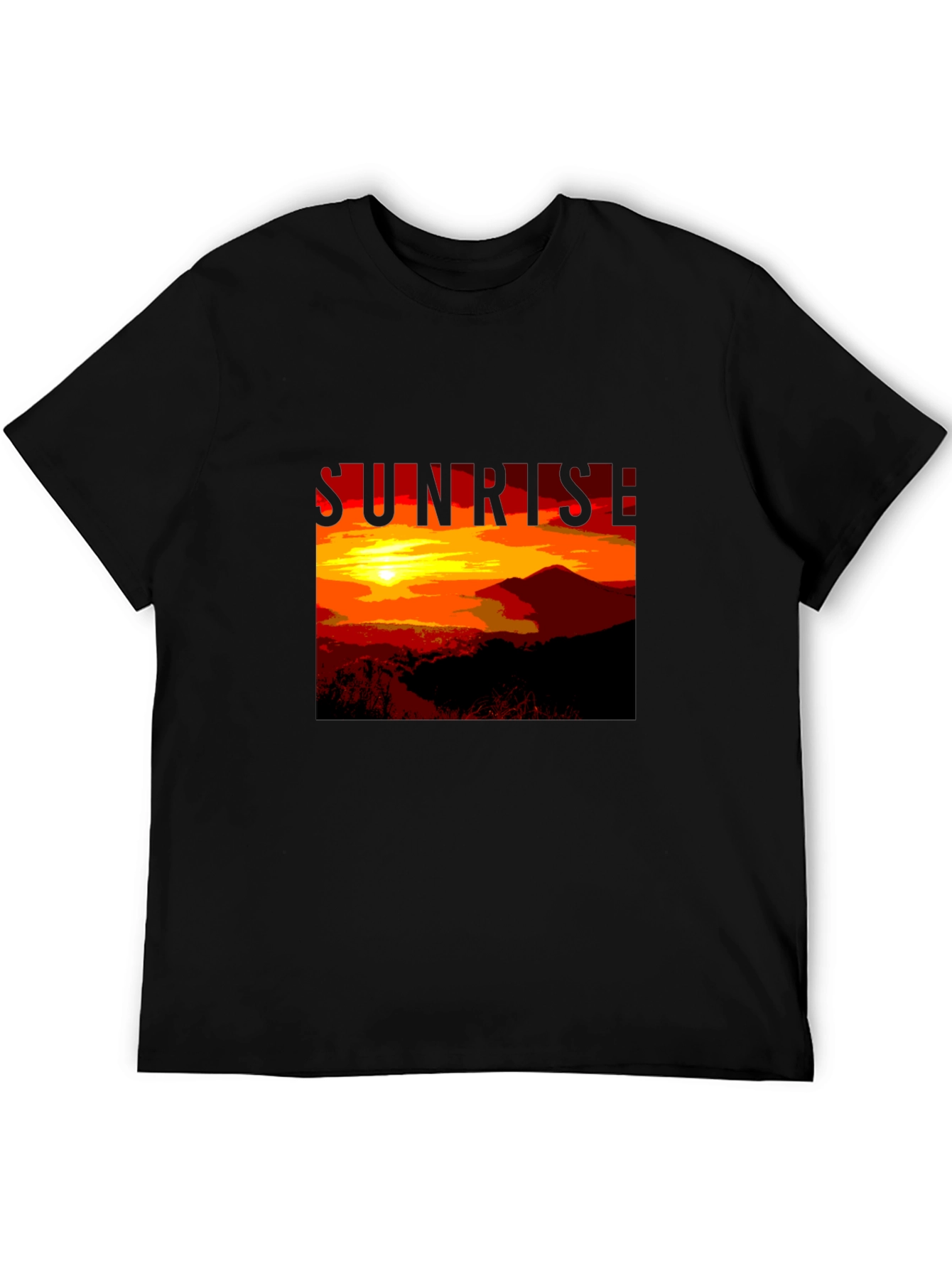 Sunrise Graphic T-Shirt - Nature Inspired Mens Tee