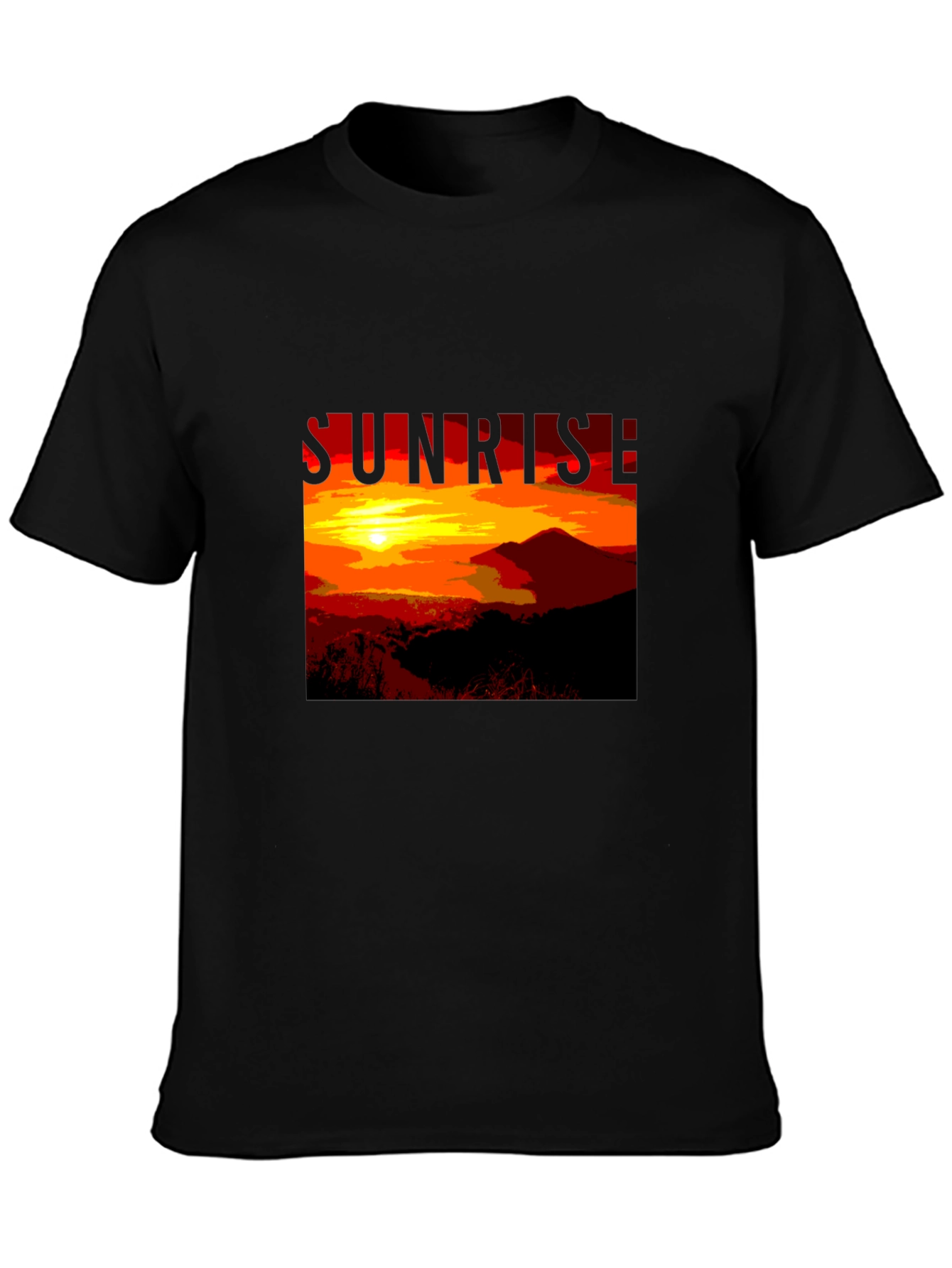 Sunrise Graphic T-Shirt - Nature Inspired Mens Tee