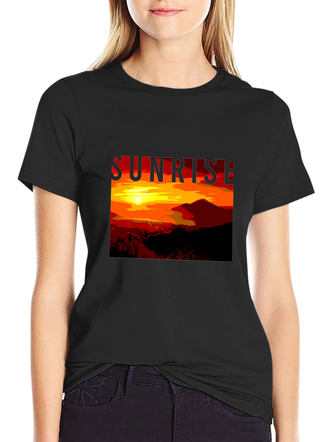 Sunrise Graphic T-Shirt - Nature Inspired Mens Tee