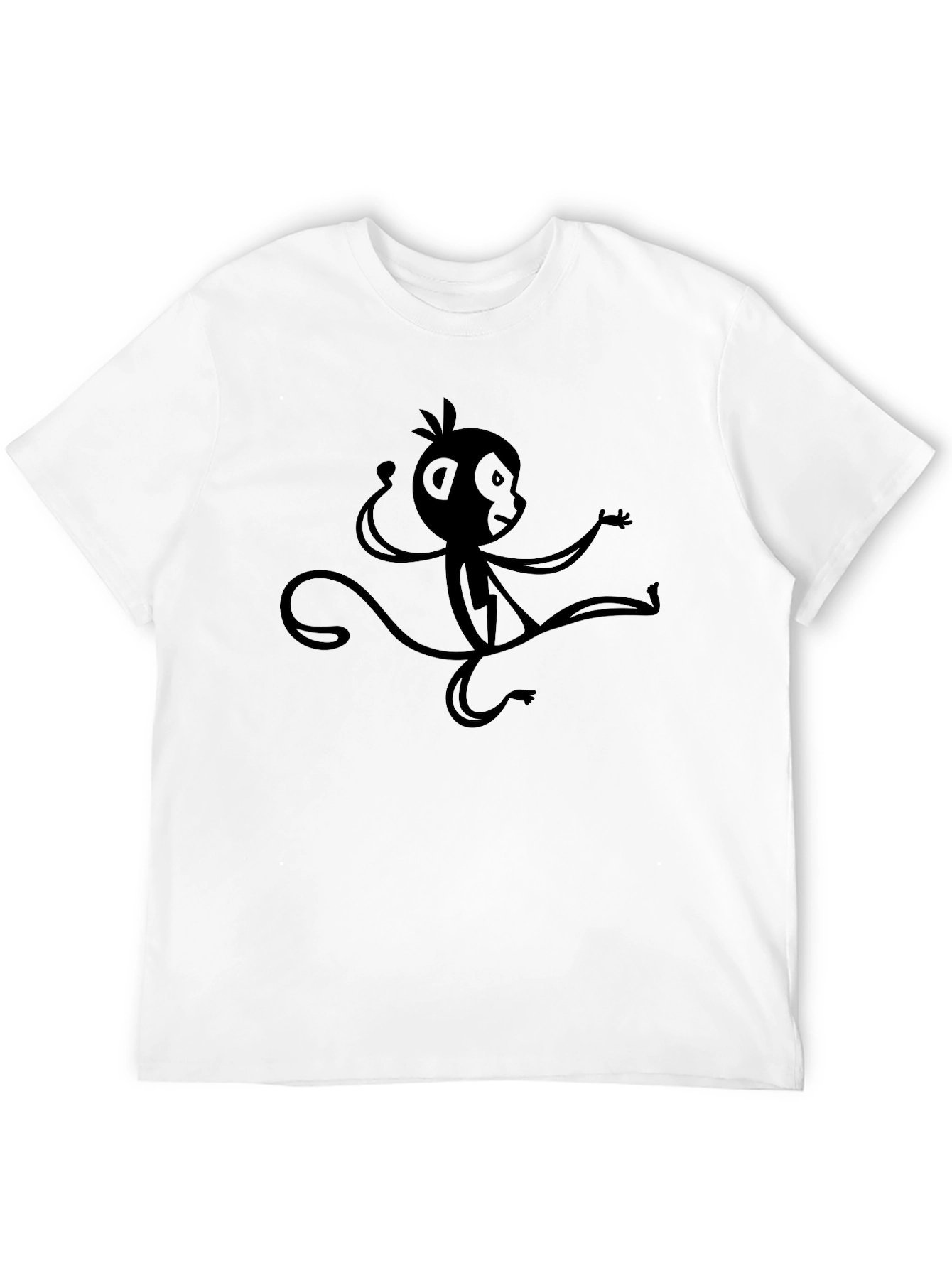 Black Monkey Graphic Tee - Funky & Unique Design