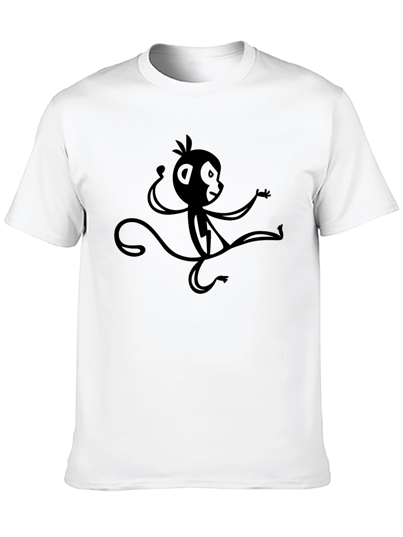 Black Monkey Graphic Tee - Funky & Unique Design