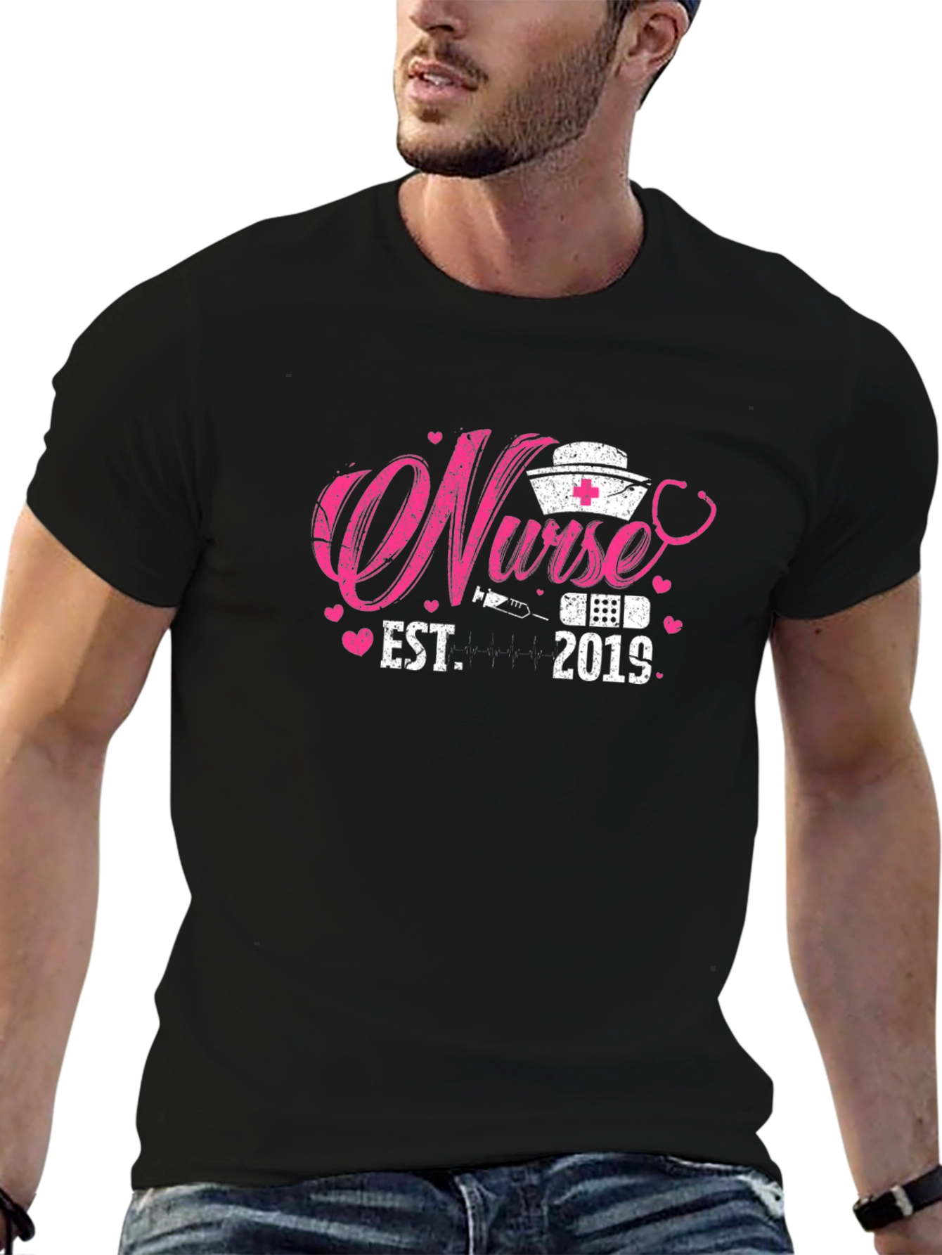 Nurse Est. 2019 Black T-Shirt
