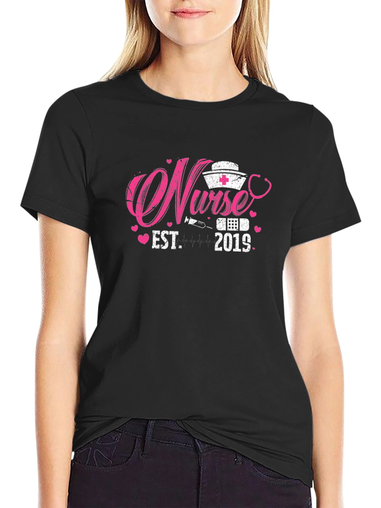 Nurse Est. 2019 Black T-Shirt