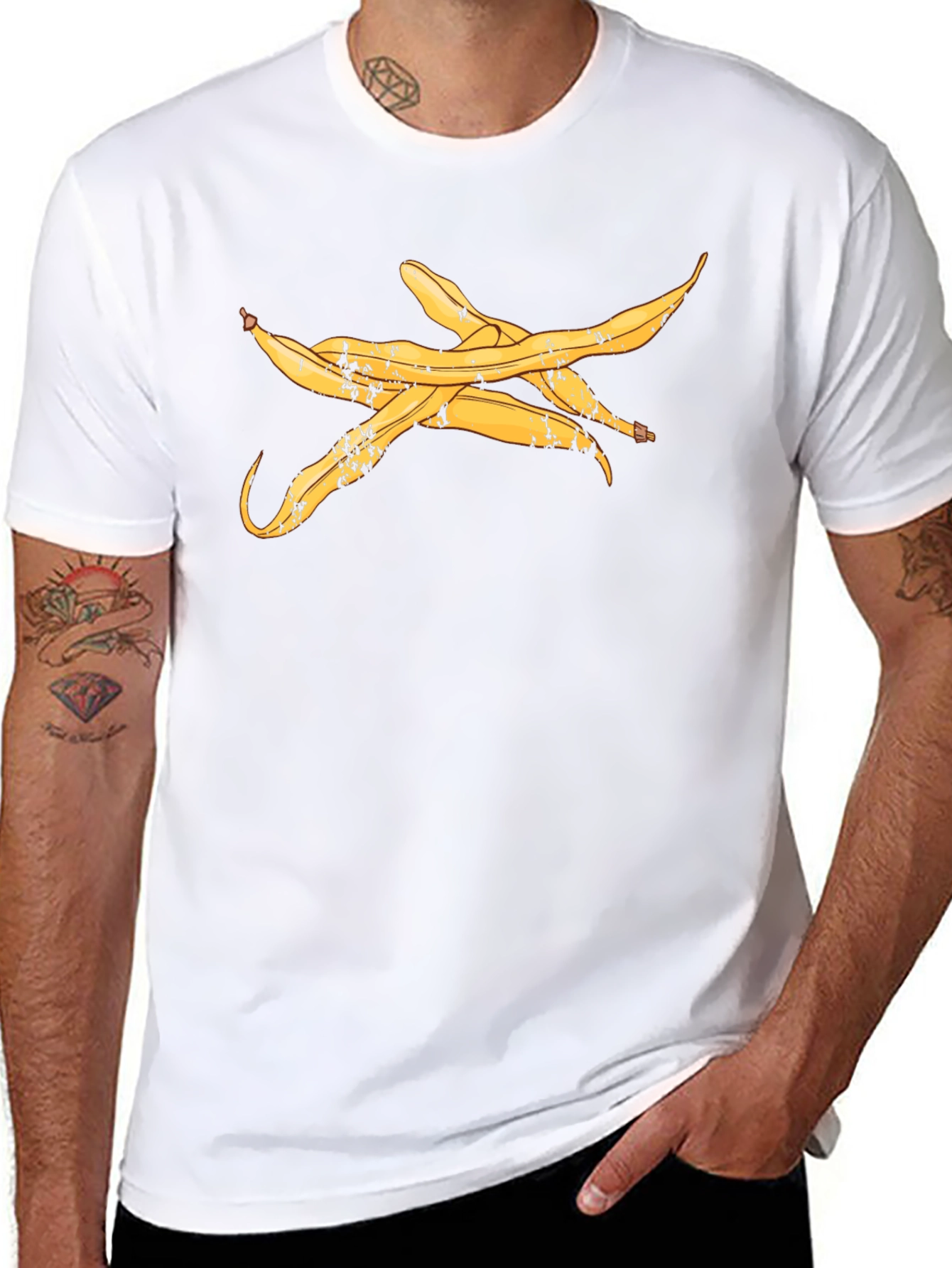 Banana Peel Graphic Tee - Casual Style