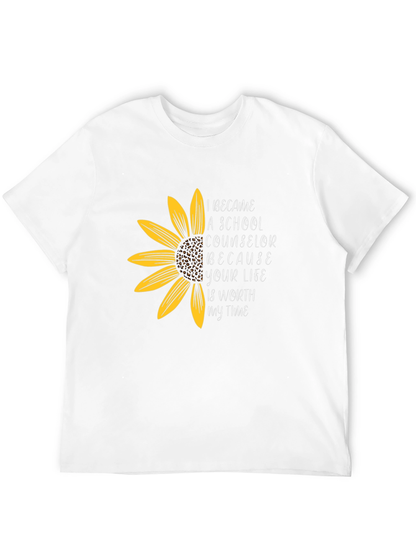 Sunflower School Counselor Graphic Tee - Black