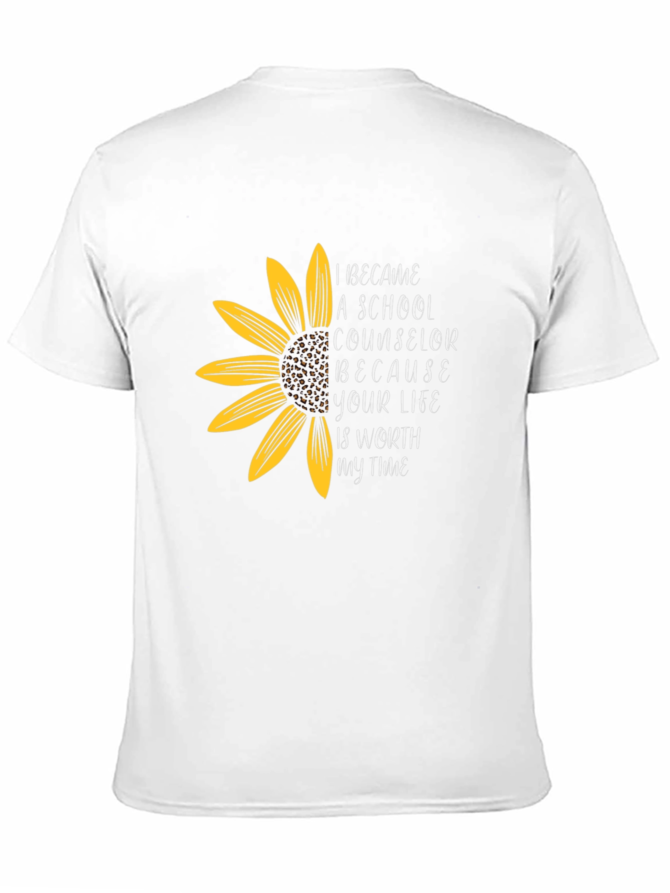 Sunflower School Counselor Graphic Tee - Black