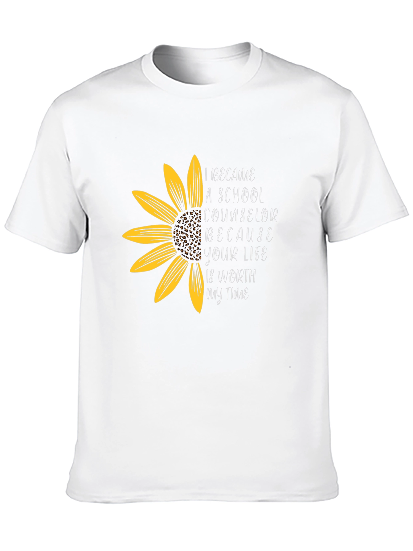Sunflower School Counselor Graphic Tee - Black