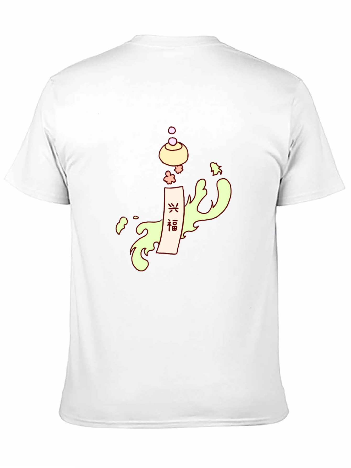 Stylish Black Tee with Japanese-Inspired Graphic