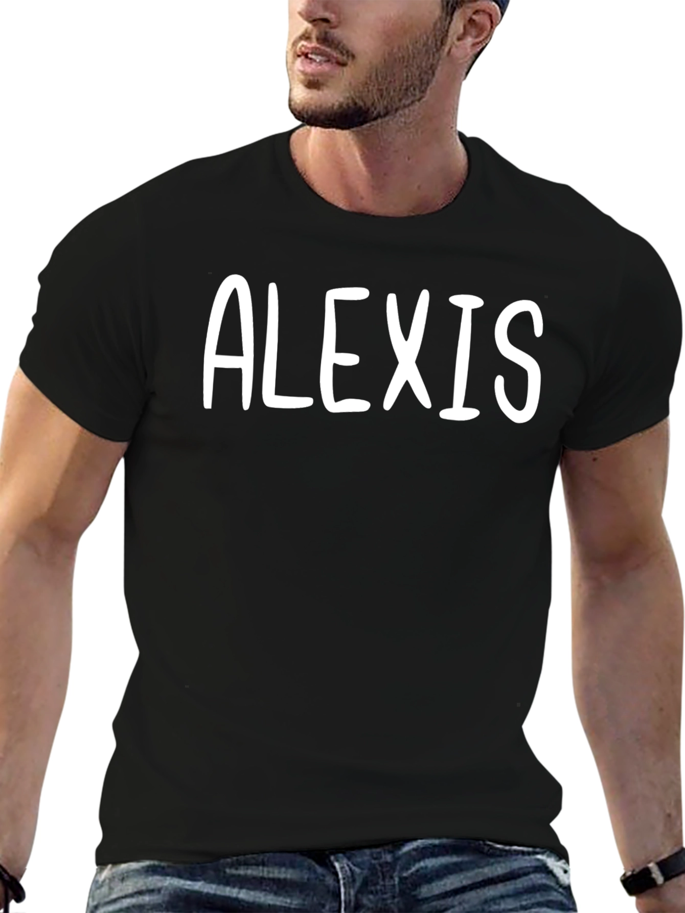 Personalized Alexis Name T-Shirt Custom Text Tee