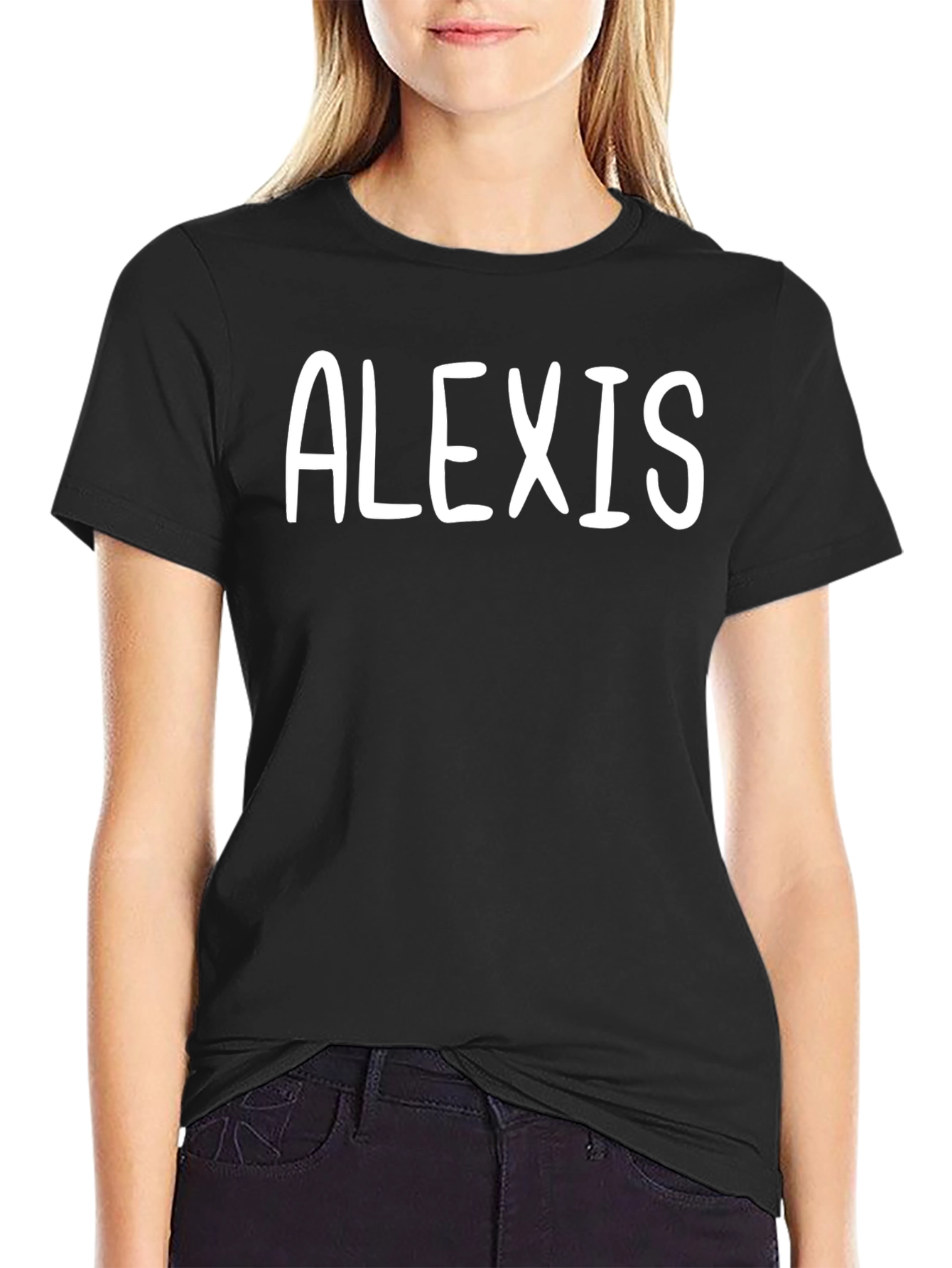 Personalized Alexis Name T-Shirt Custom Text Tee