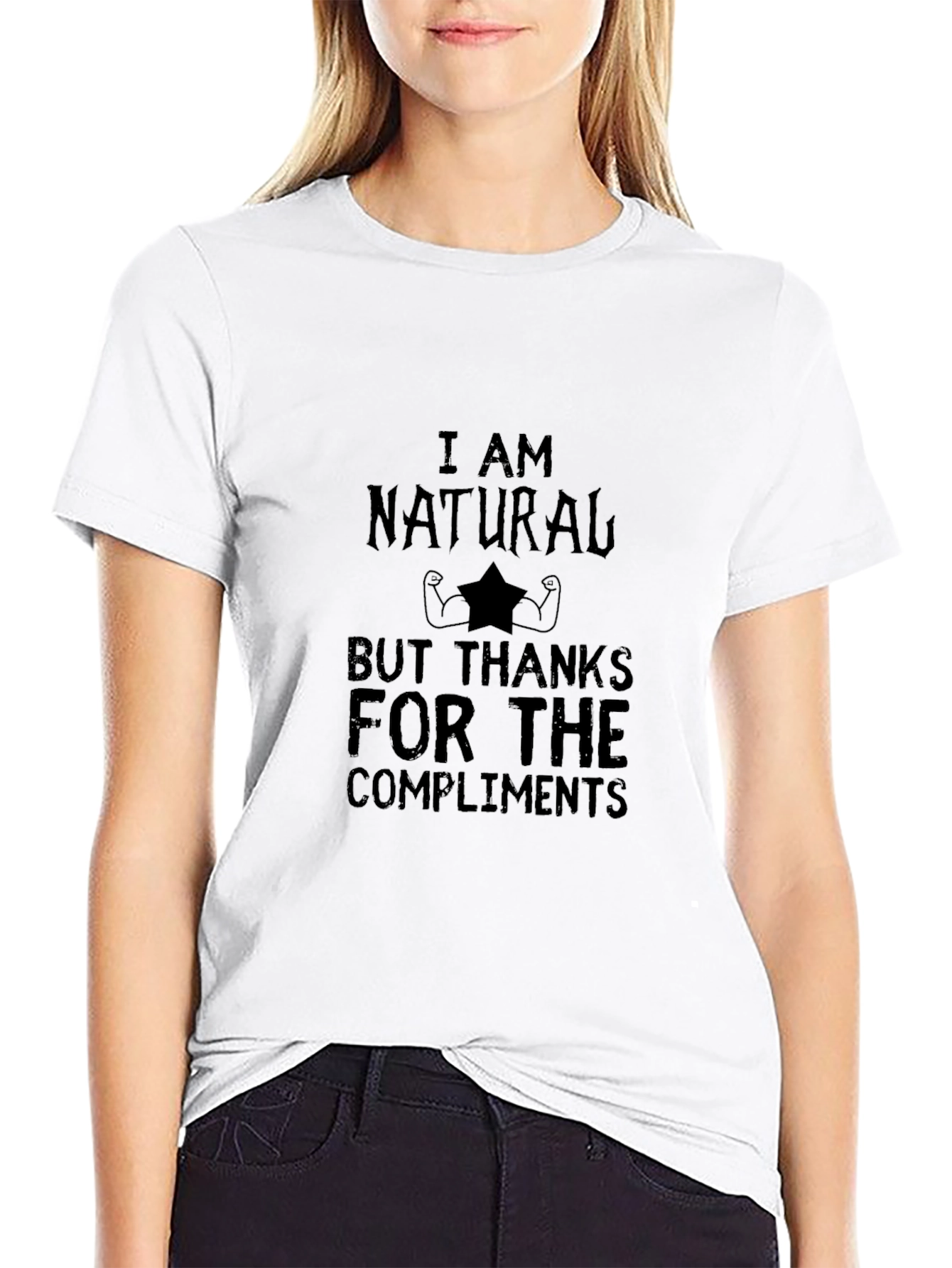 Funny I am Natural Graphic Tee