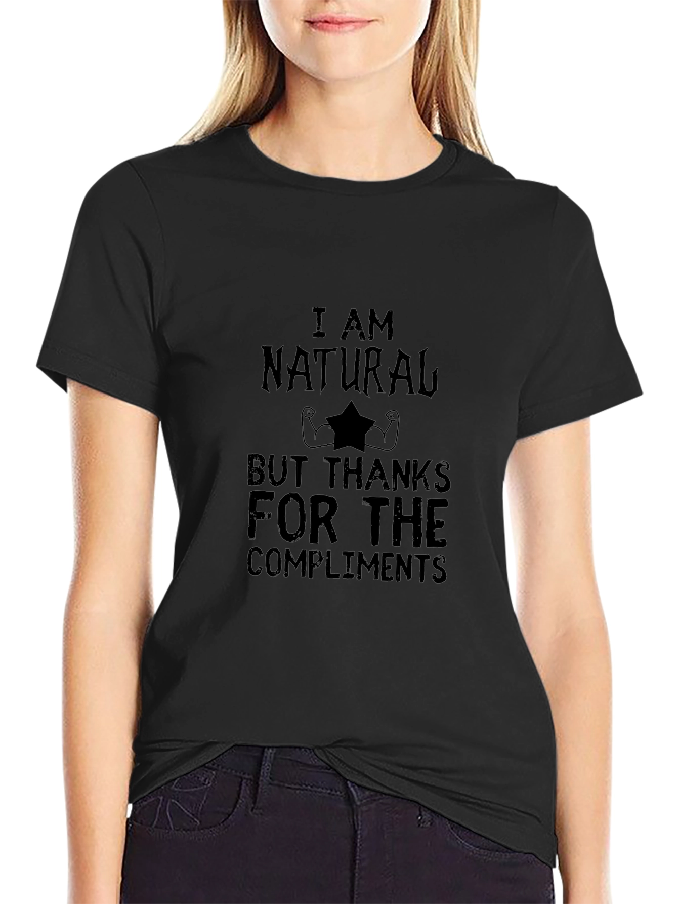 Funny I am Natural Graphic Tee