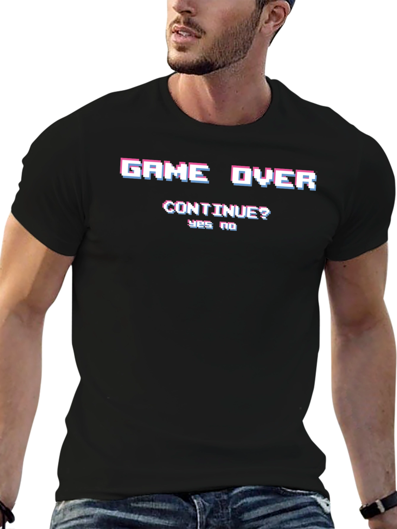 Game Over Graphic Print T-Shirt