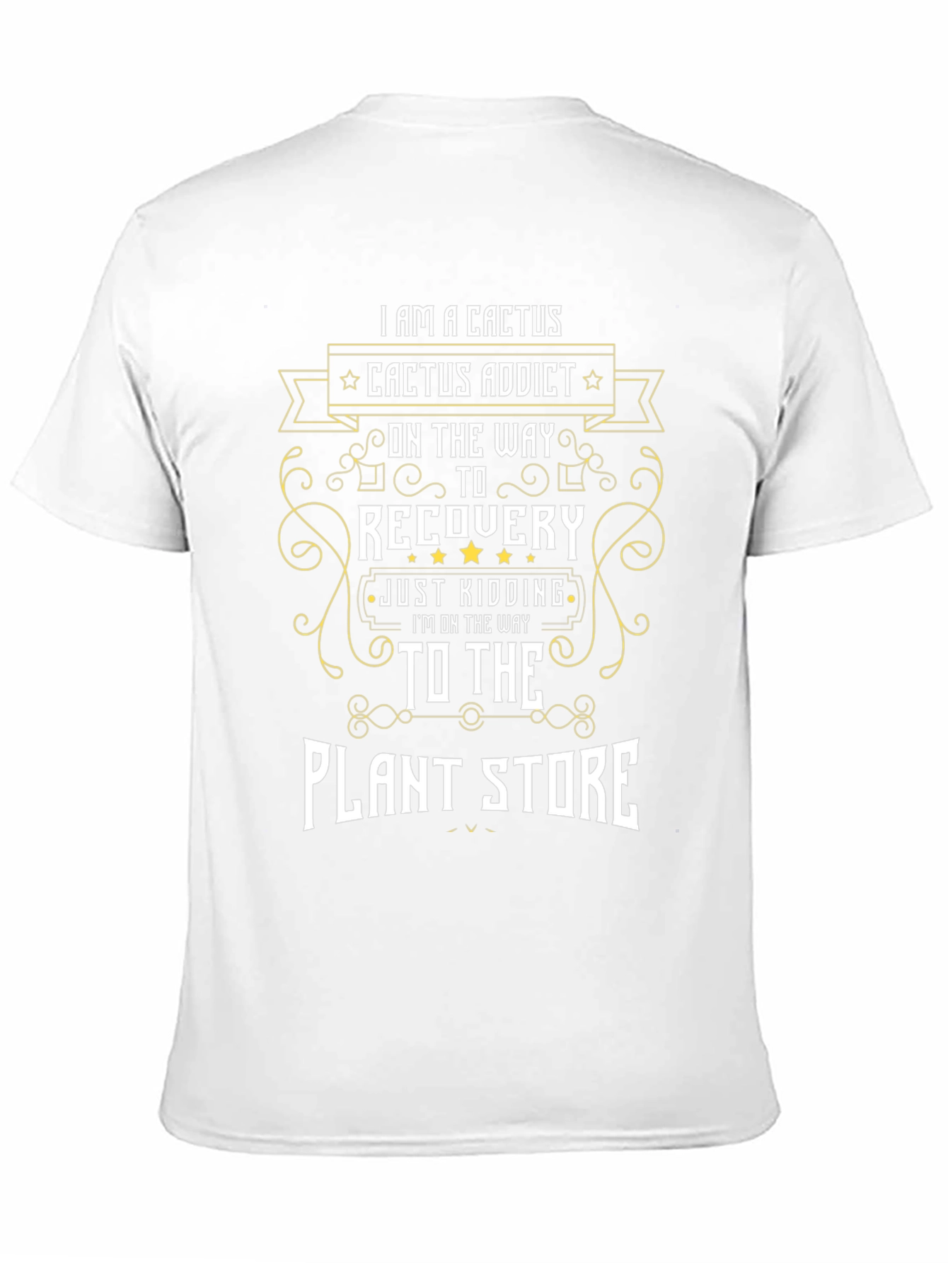 Cactus Addict Humor Graphic T-Shirt