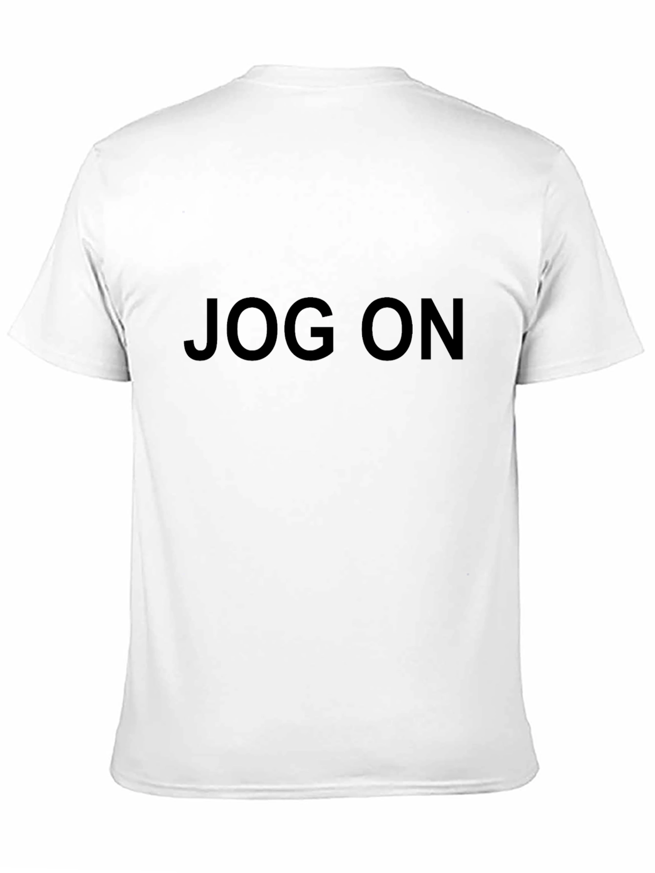 Jog On Black T-Shirt - Casual Style