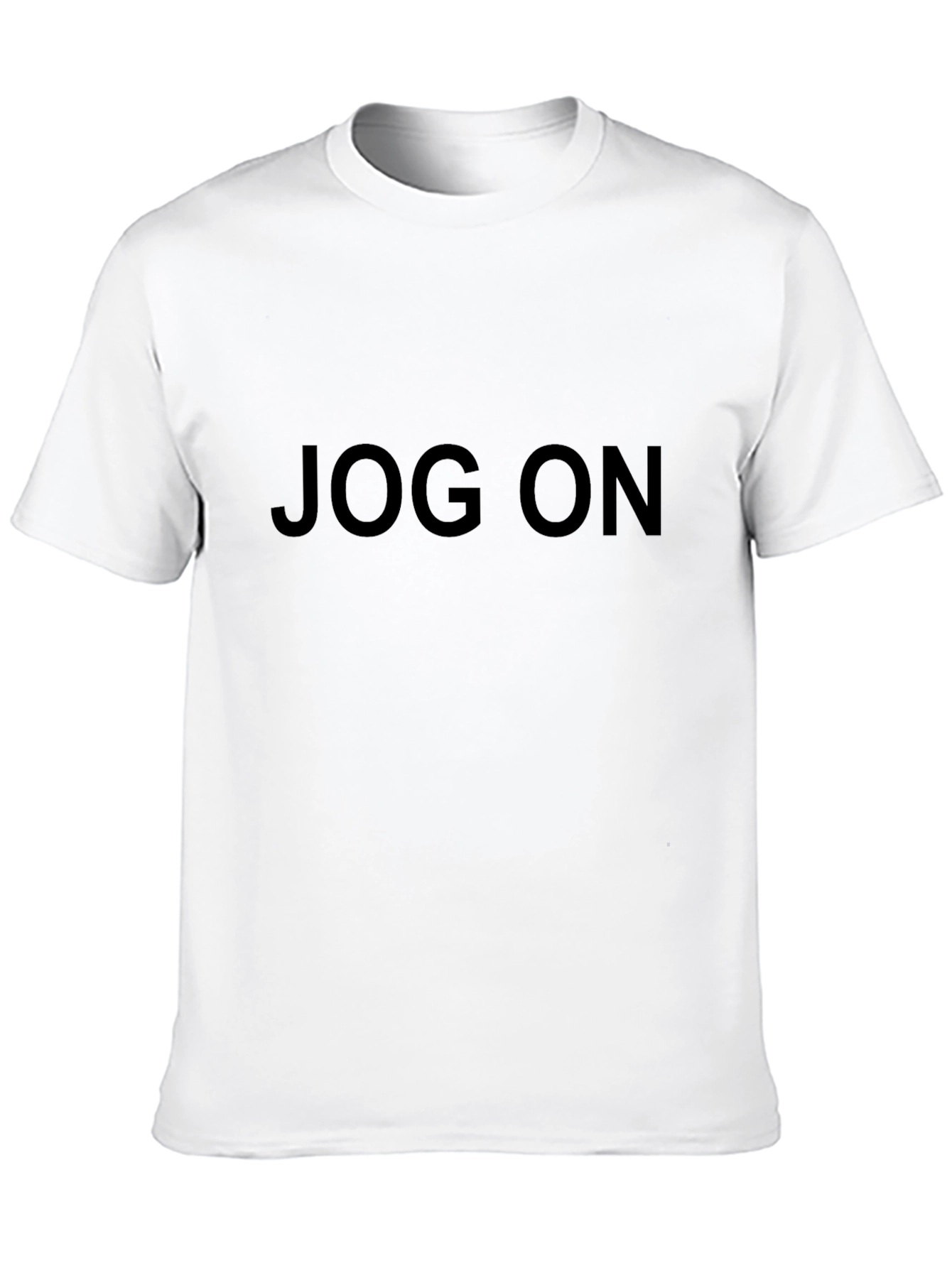 Jog On Black T-Shirt - Casual Style