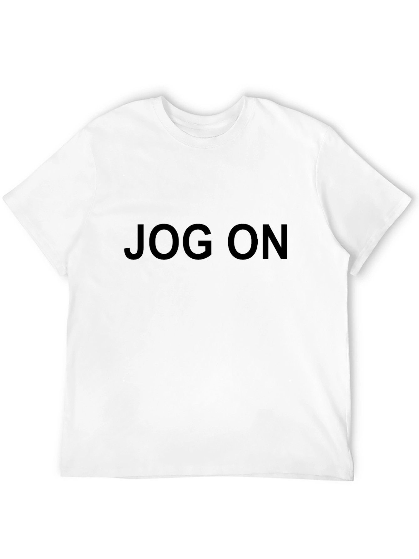 Jog On Black T-Shirt - Casual Style