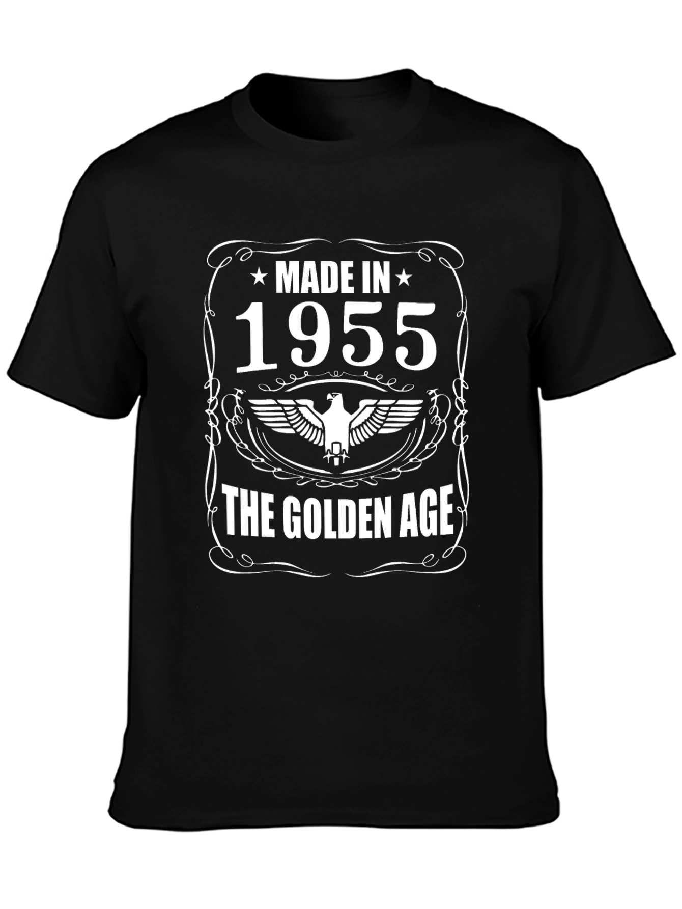 Made in 1955 Golden Age Black T-Shirt