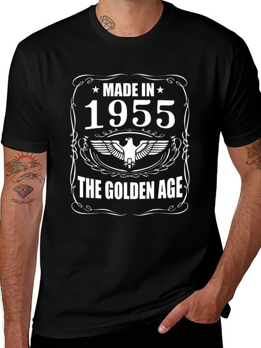 Made in 1955 Golden Age Black T-Shirt