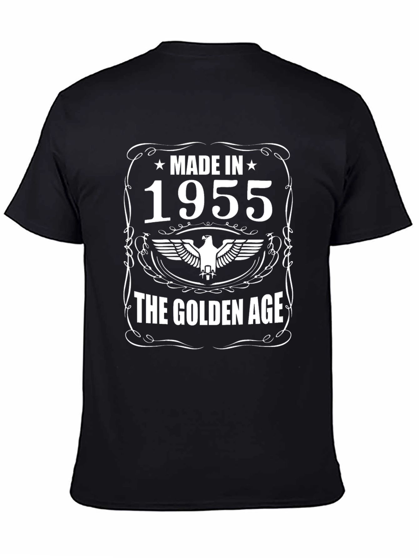Made in 1955 Golden Age Black T-Shirt