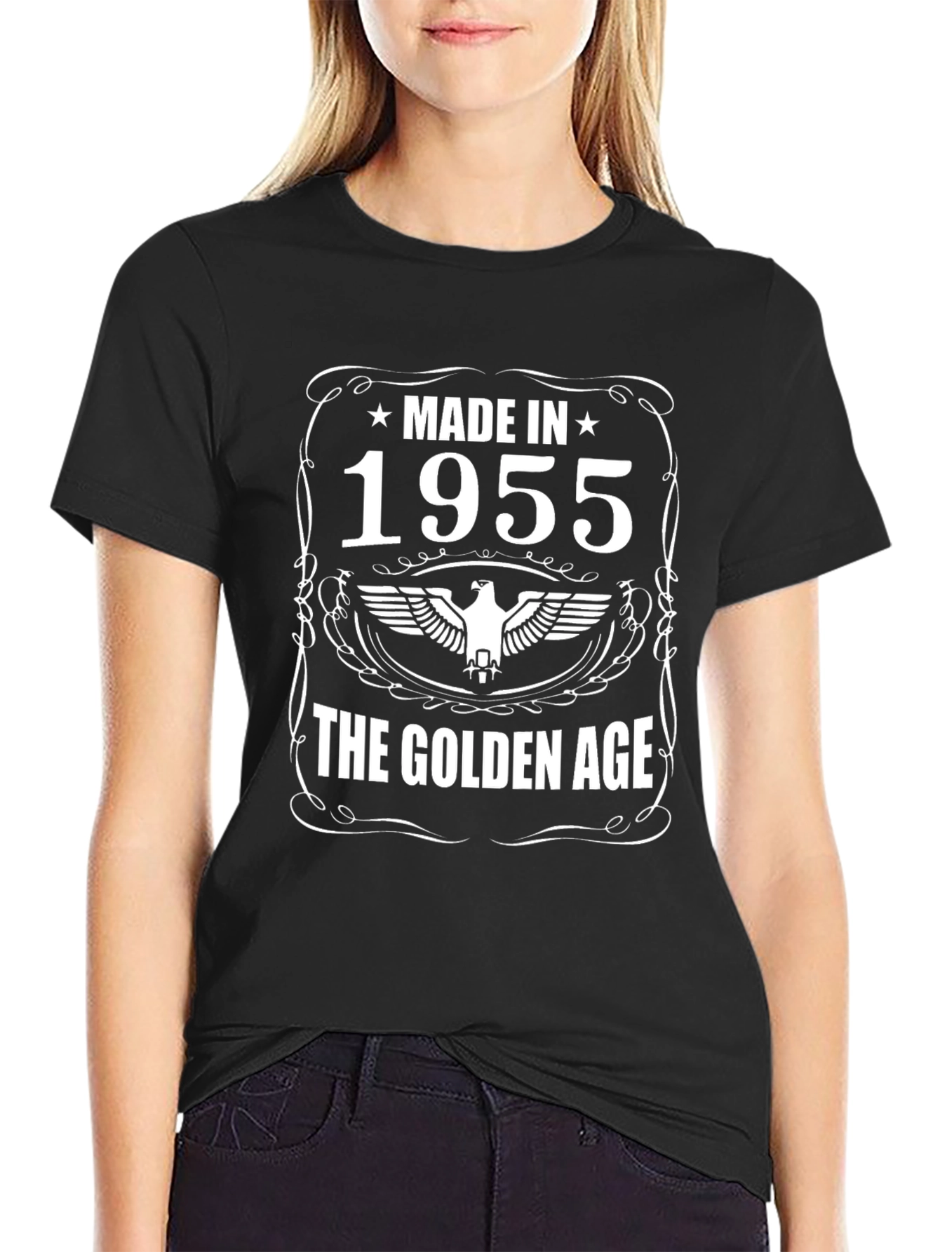 Made in 1955 Golden Age Black T-Shirt