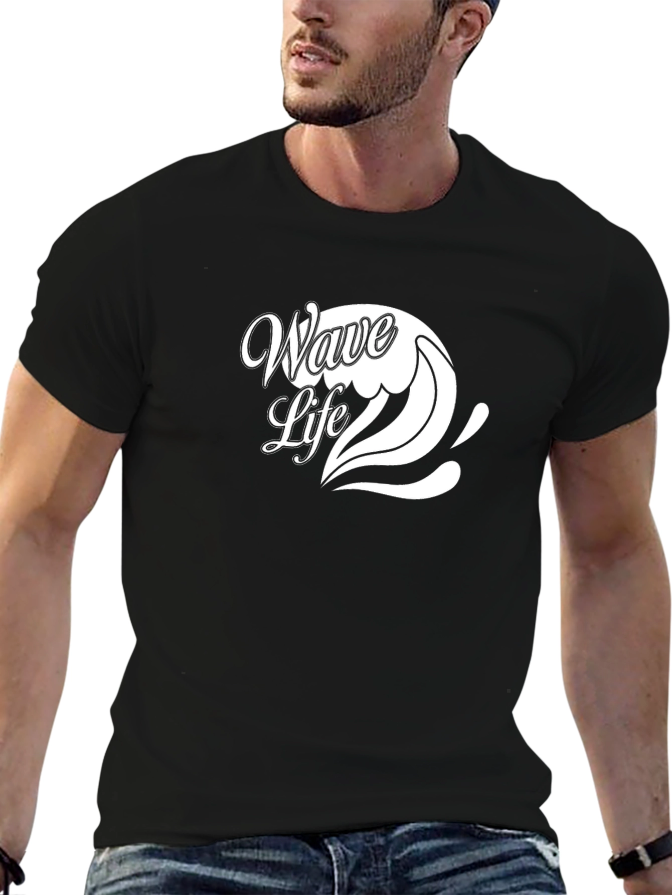 Wave Life Black T-Shirt
