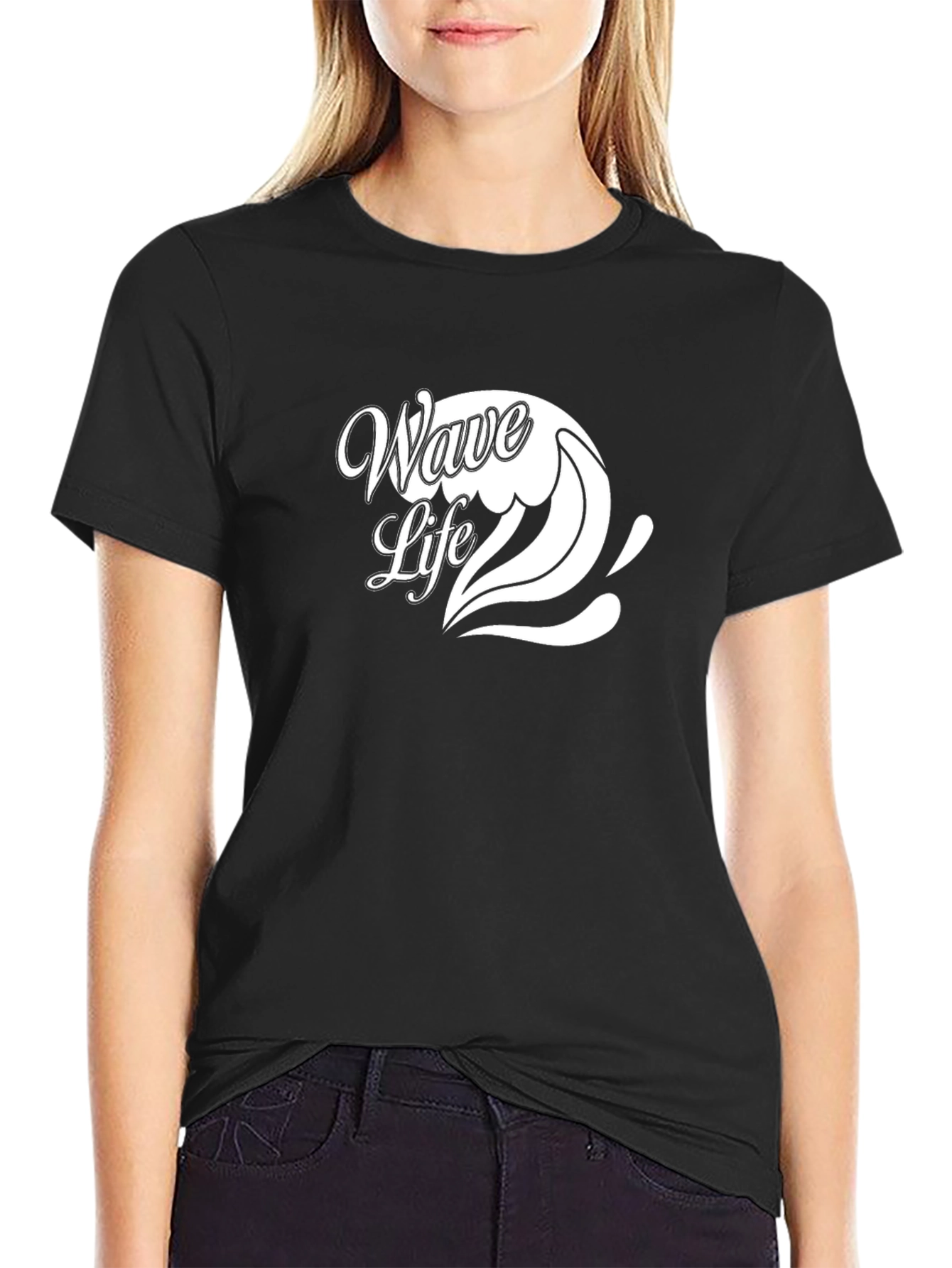 Wave Life Black T-Shirt