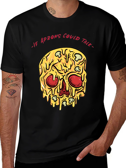 Pizza Skull T-Shirt - If Aprons Could Talk