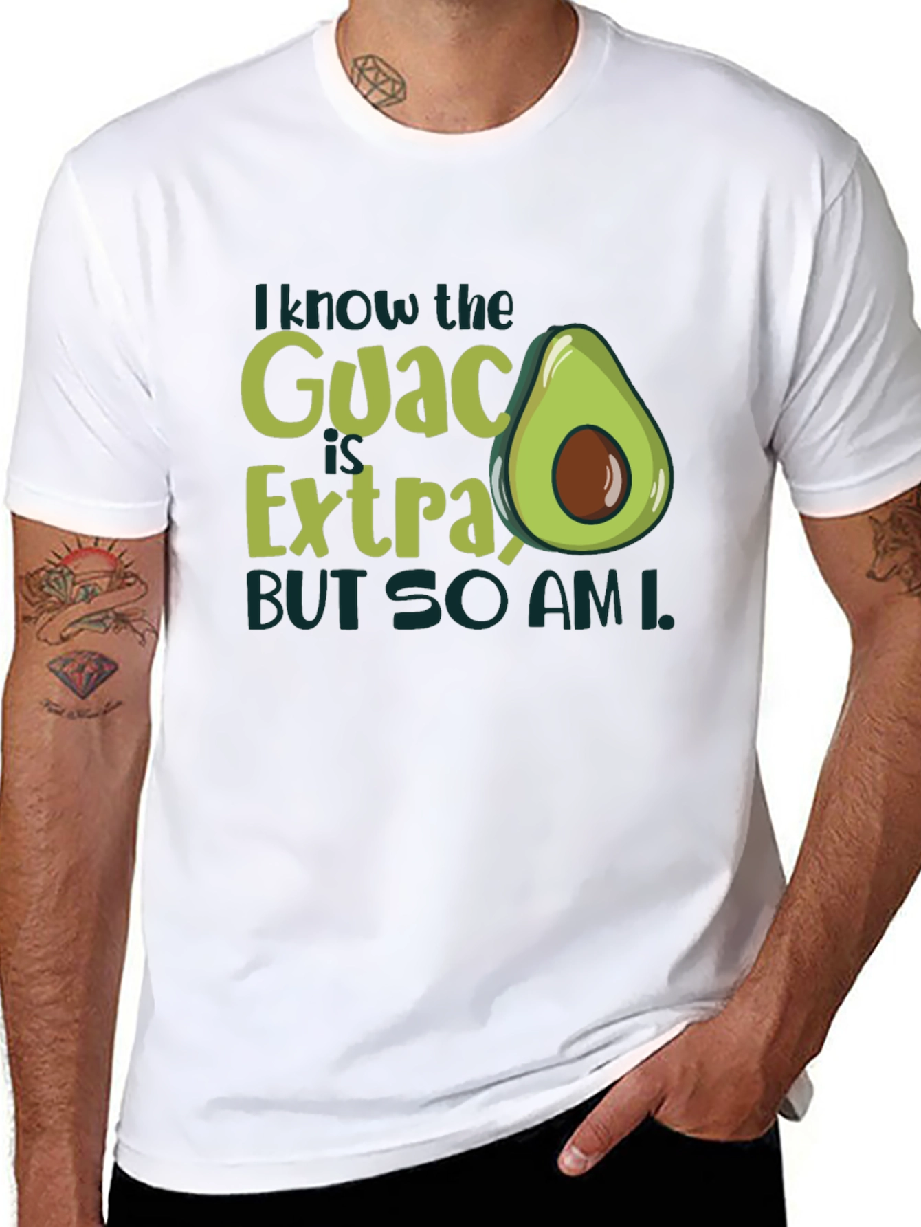 Guac is Extra So Am I Graphic T-Shirt