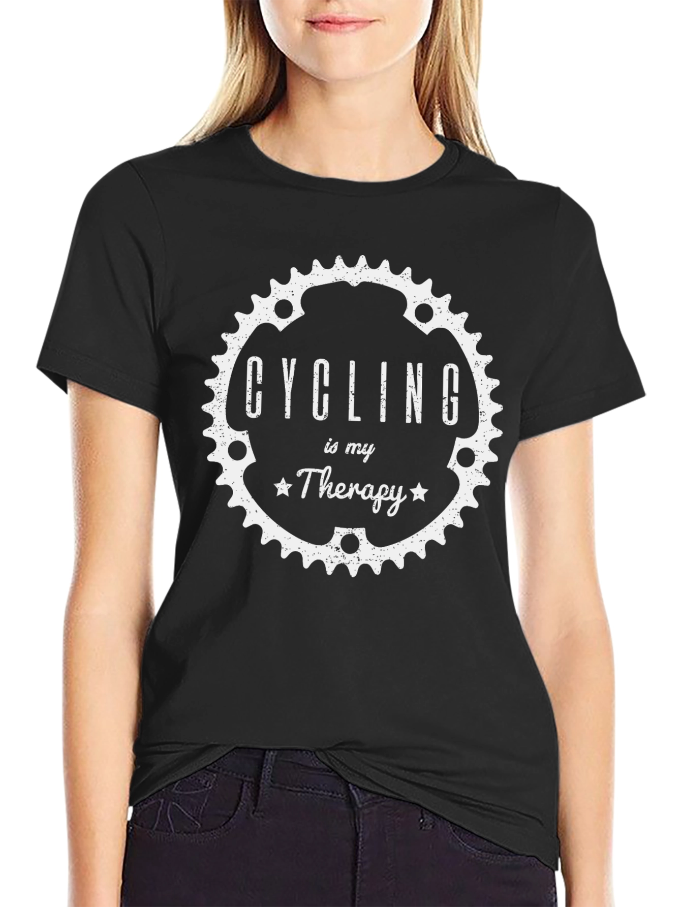 Cycling is My Therapy T-Shirt
