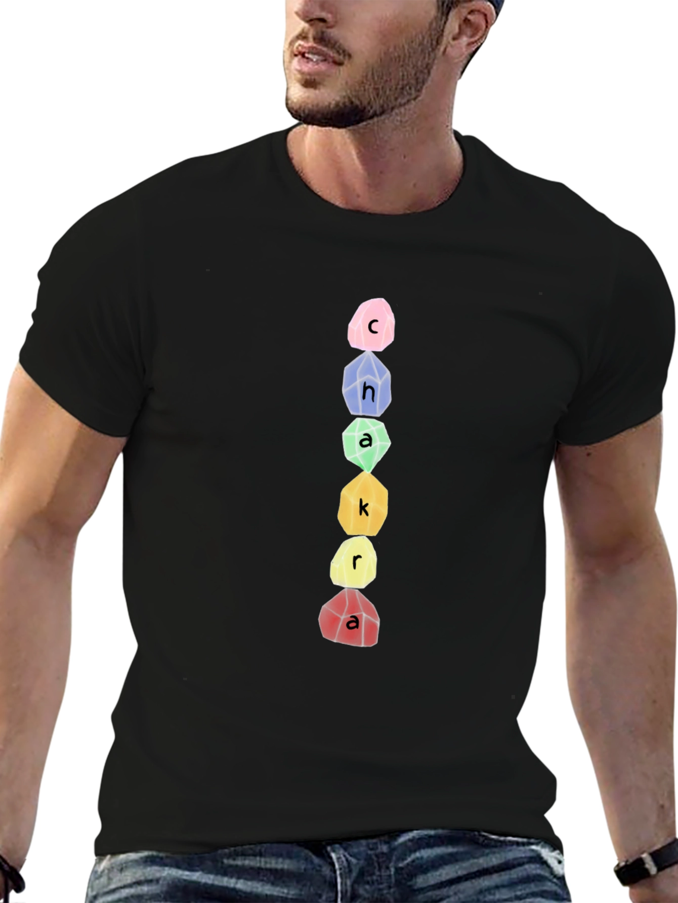 Chakra Stone T-Shirt - Spiritual Design Tee