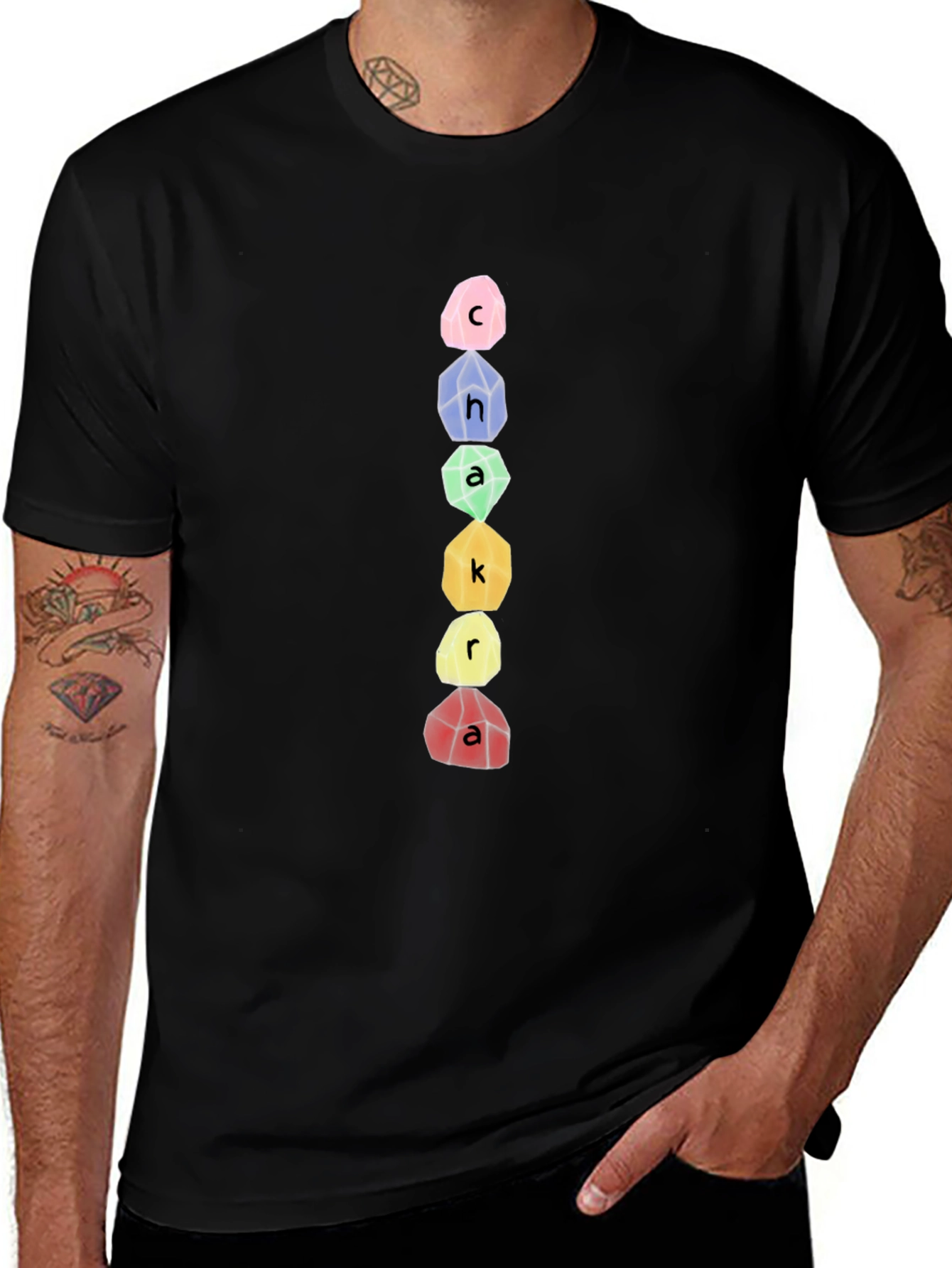 Chakra Stone T-Shirt - Spiritual Design Tee