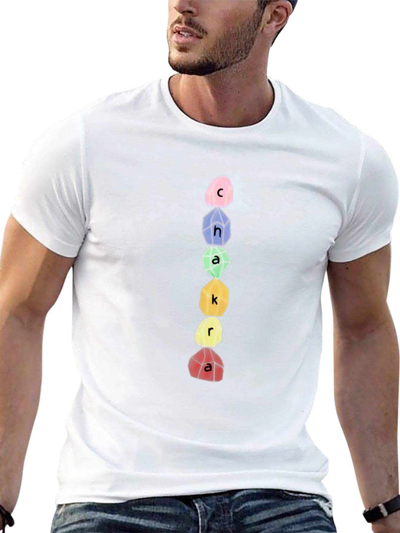 Chakra Stone T-Shirt - Spiritual Design Tee