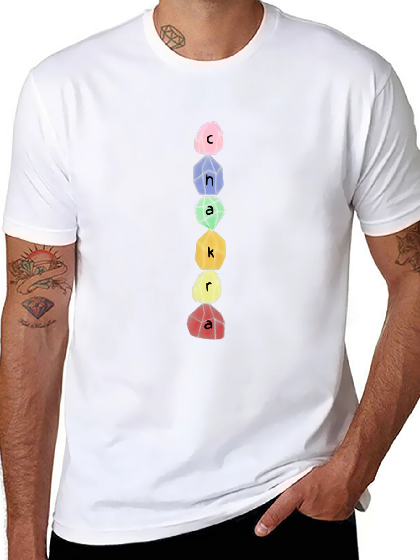 Chakra Stone T-Shirt - Spiritual Design Tee