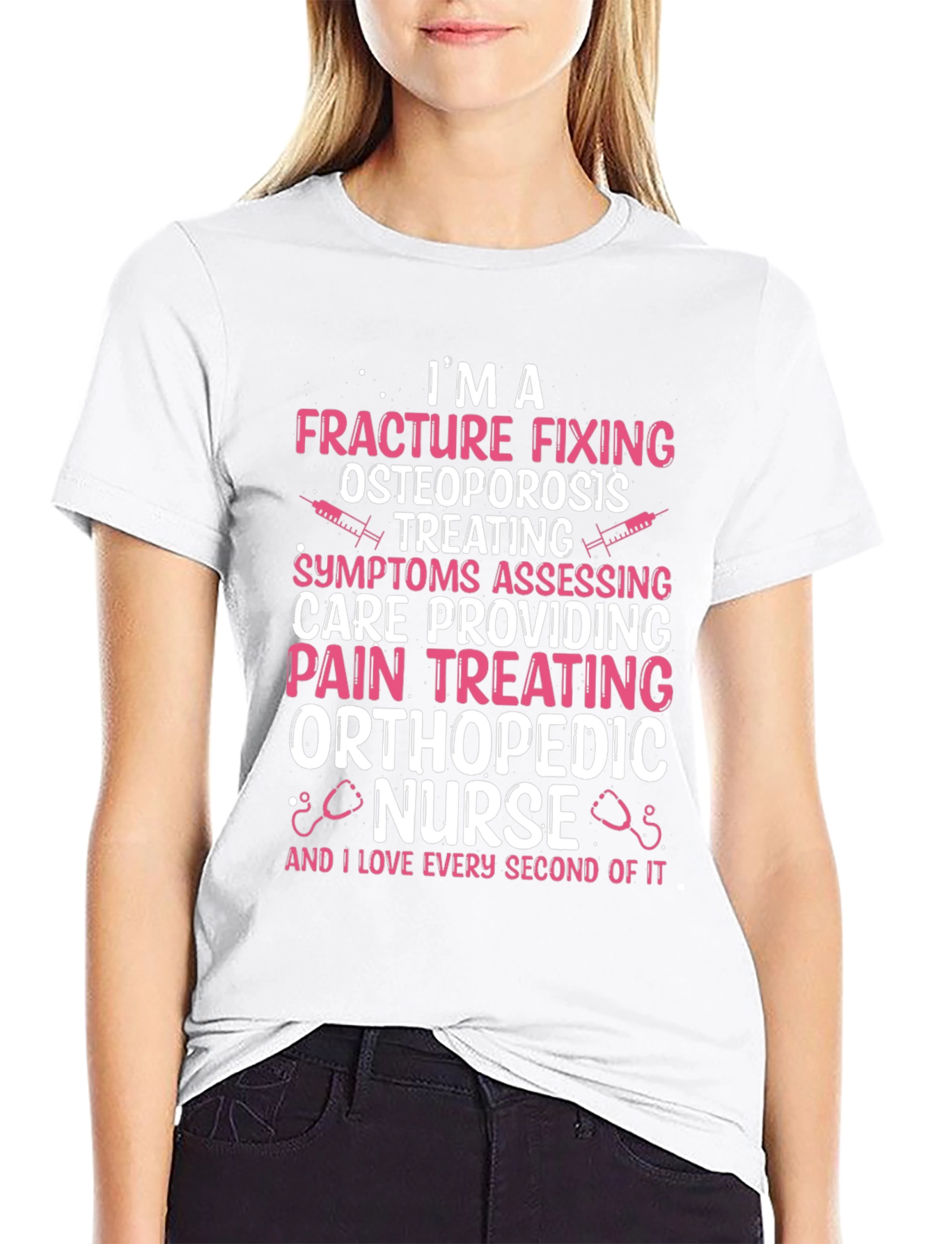 Orthopedic Nurse T-Shirt - Fracture Fixing Design