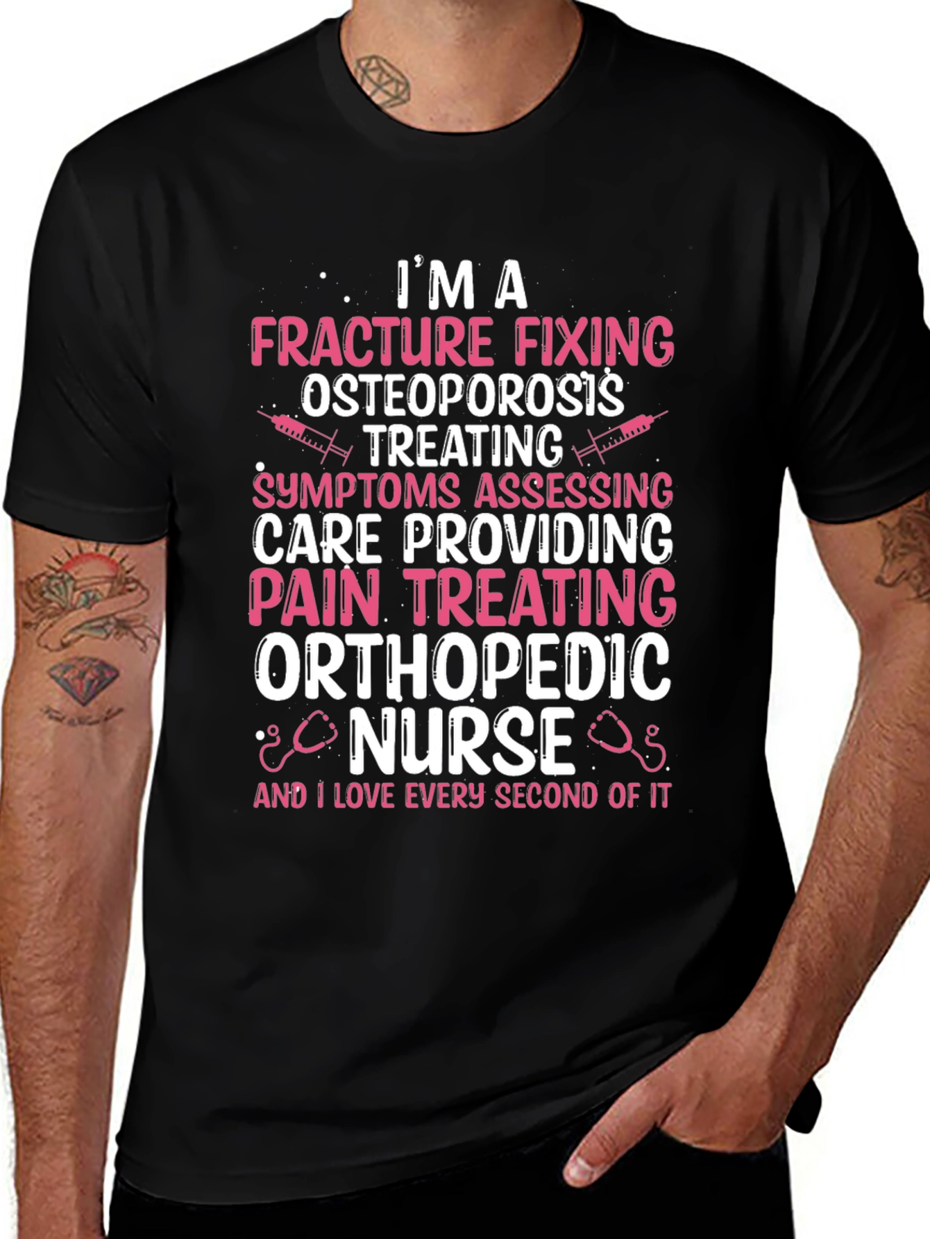 Orthopedic Nurse T-Shirt - Fracture Fixing Design