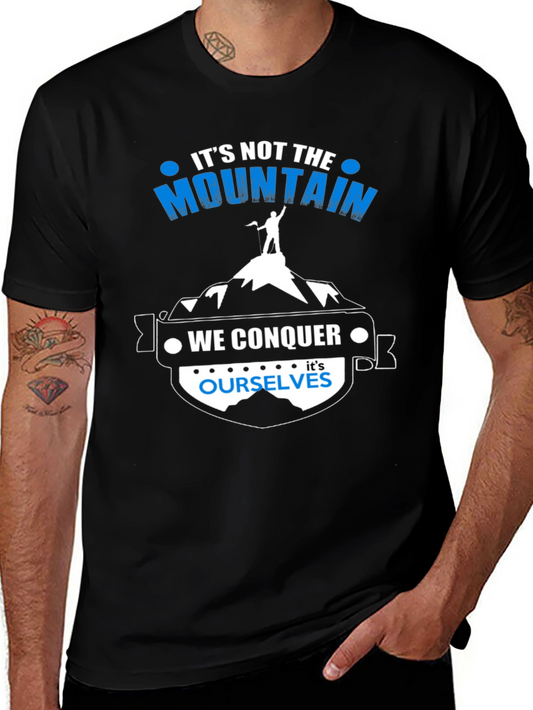 Motivational Mountain Conquer T-Shirt
