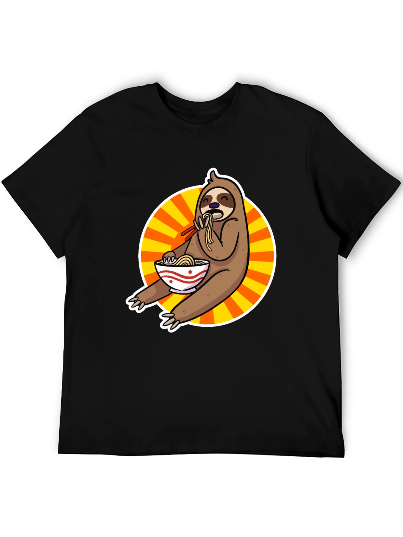 Sloth Ramen T-Shirt - Funny Cartoon Design