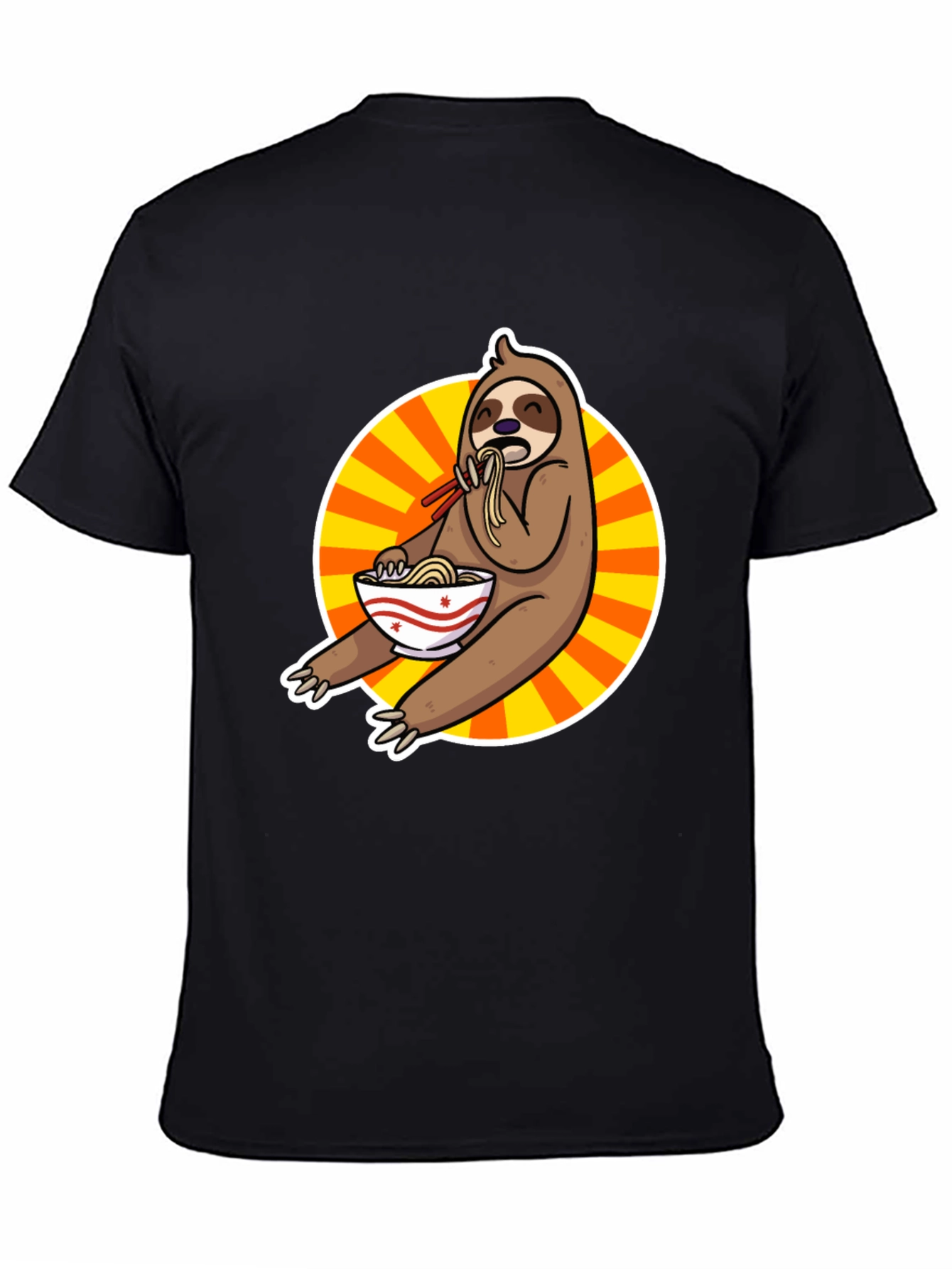 Sloth Ramen T-Shirt - Funny Cartoon Design
